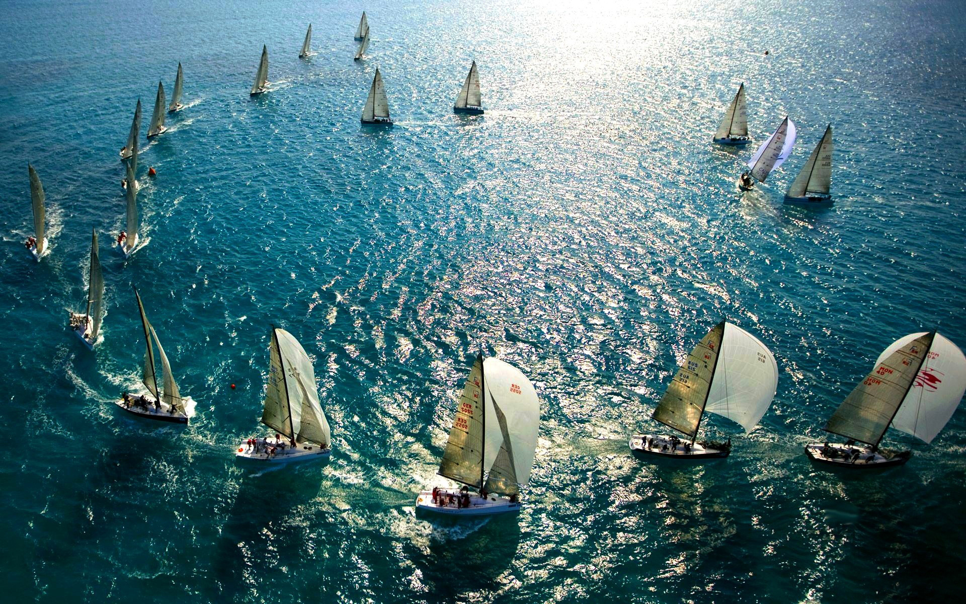 Sailing: Shipping Race, Sports, Yachting competitions over various distances on a given route. 1920x1200 HD Background.