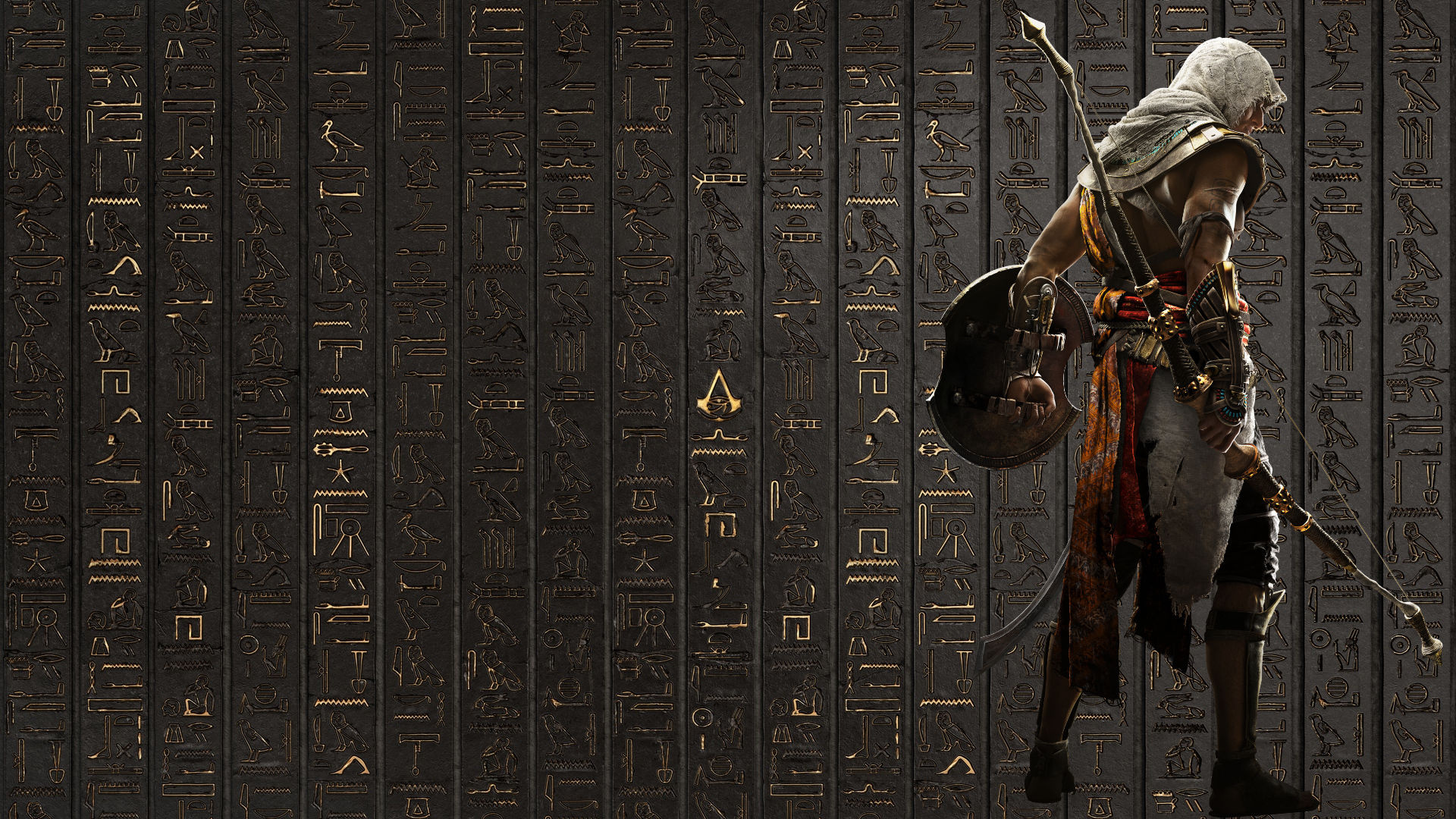 Hieroglyphics, Ancient Egyptian Art, Assasin's Creed Origins, Wall Art, 1920x1080 Full HD Desktop