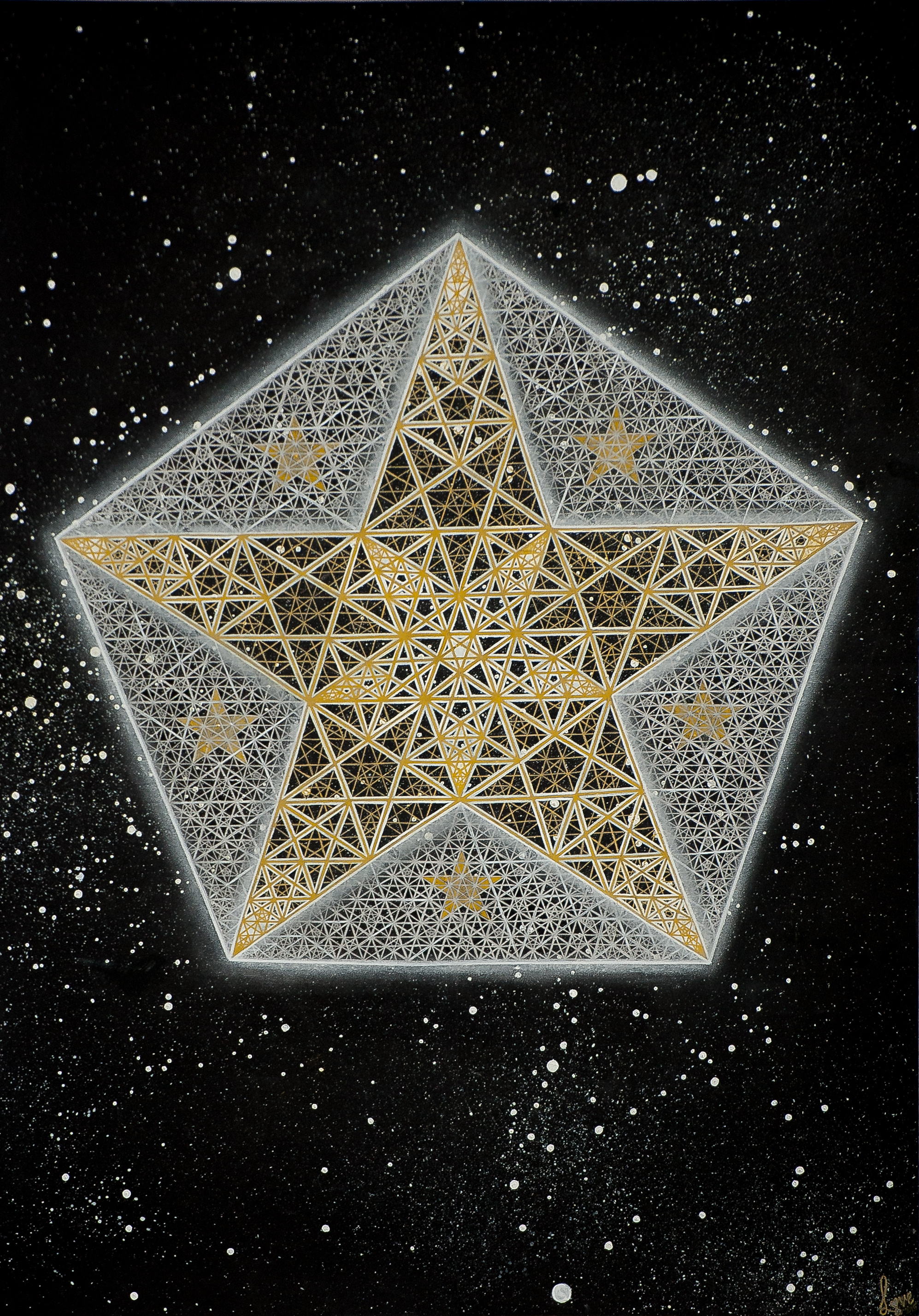 Pentagram, Fraktal Wallpaper, 2000x2860 HD Handy