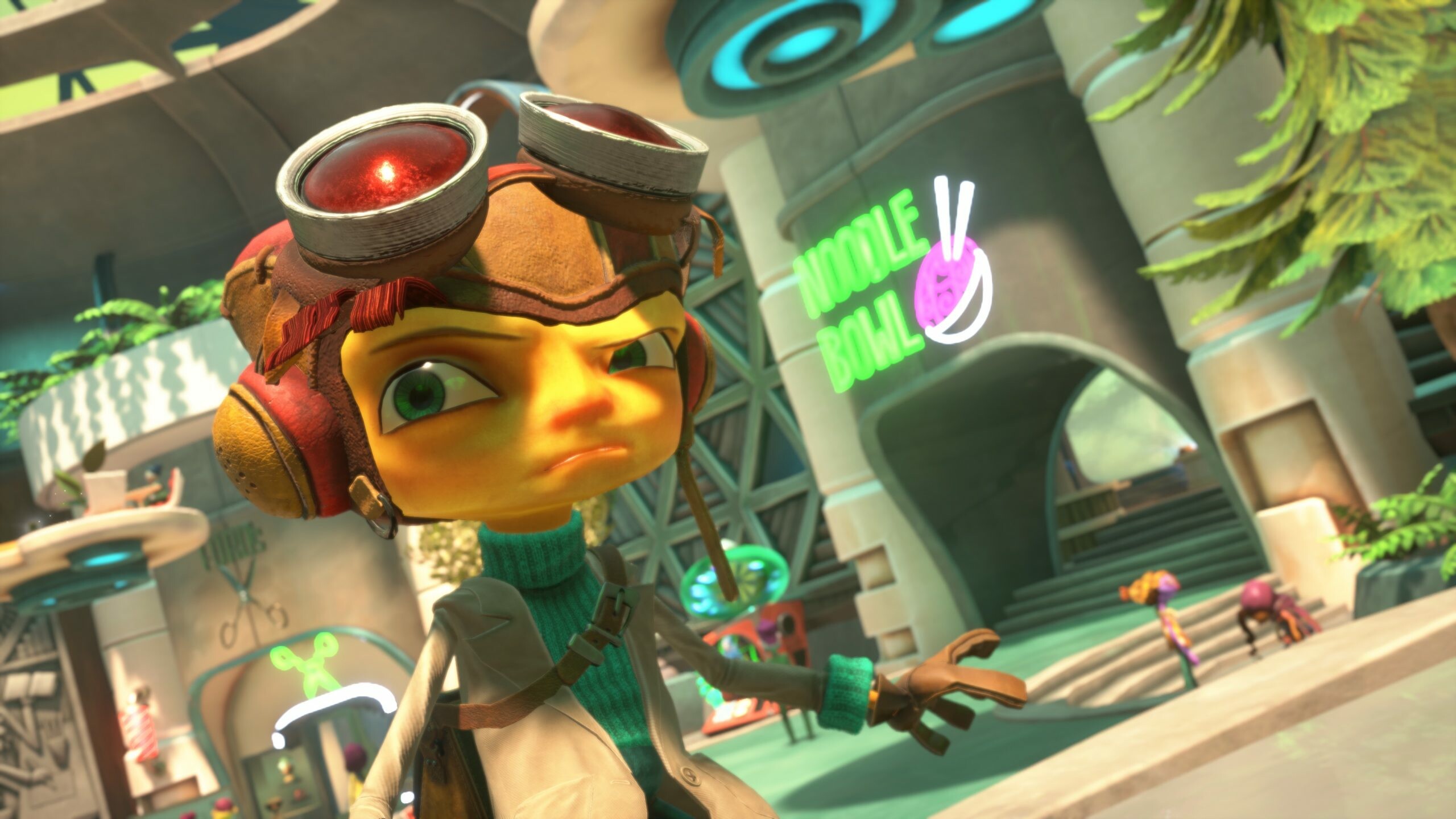 Psychonauts 2: A platform-adventure game with cinematic style. 2560x1440 HD Background.