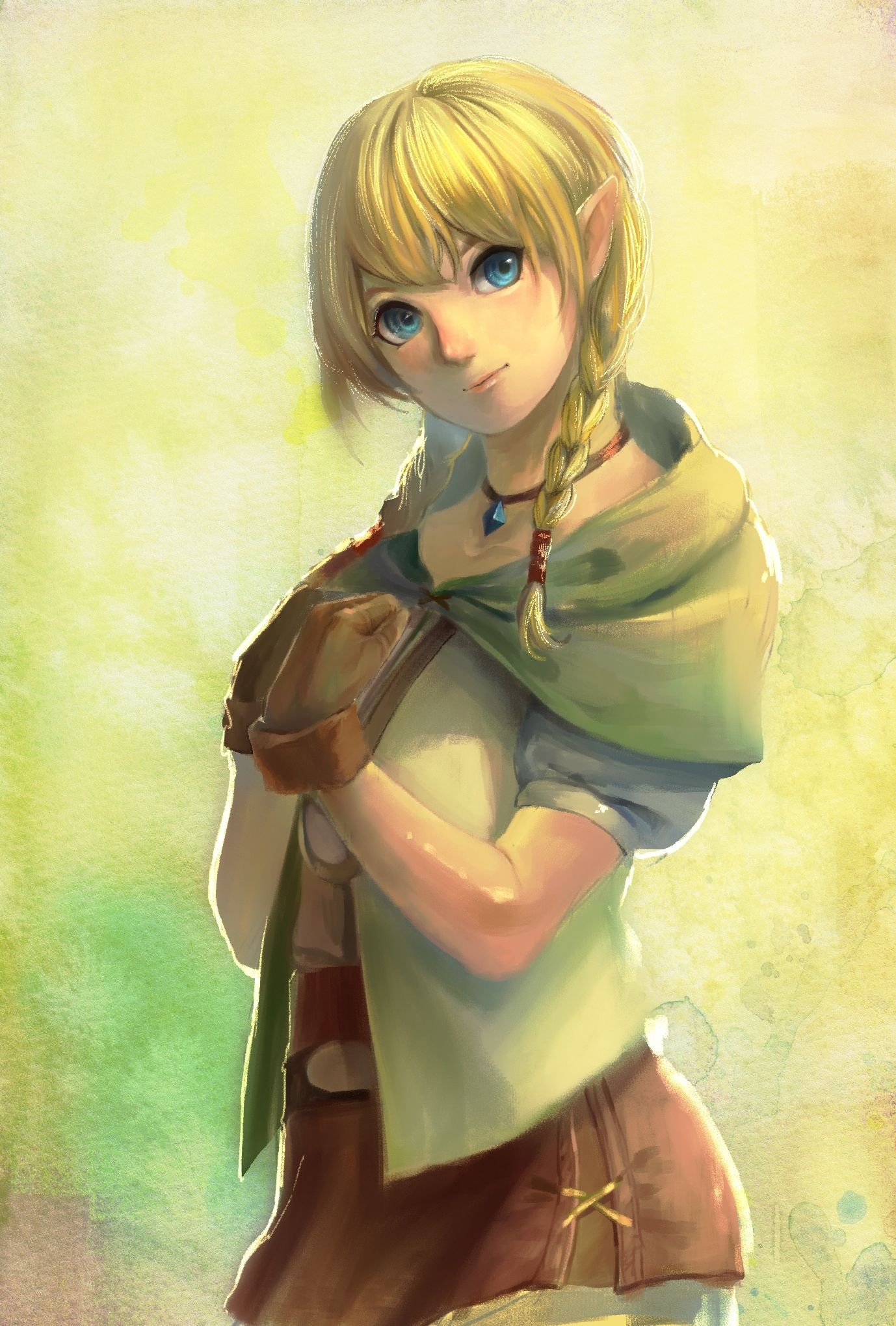 Hyrule Warriors, Linkle's prowess, Mobile wallpaper magic, Anime delights, 1380x2040 HD Phone