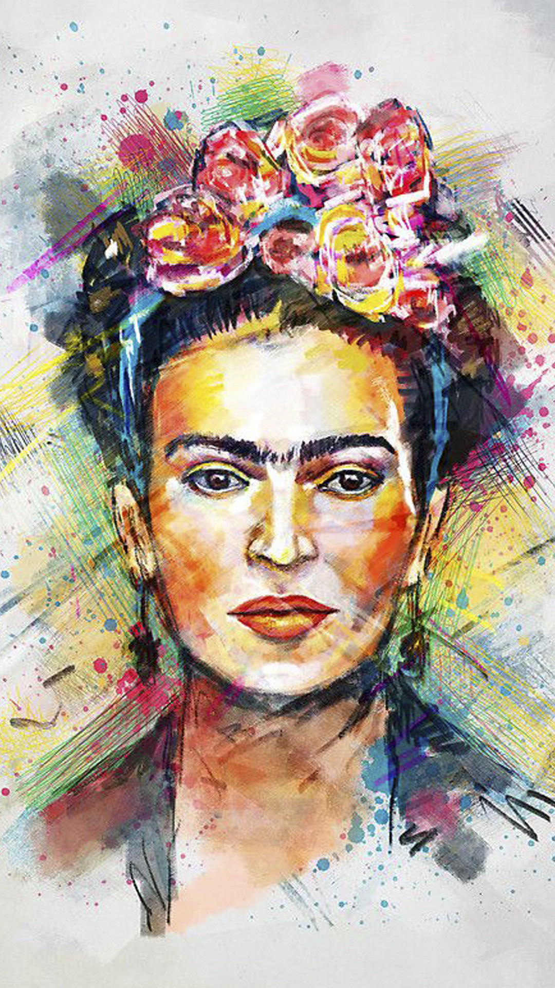 Frida Kahlo, Art wallpapers, Top free backgrounds, Inspirational artist, 1080x1920 Full HD Phone