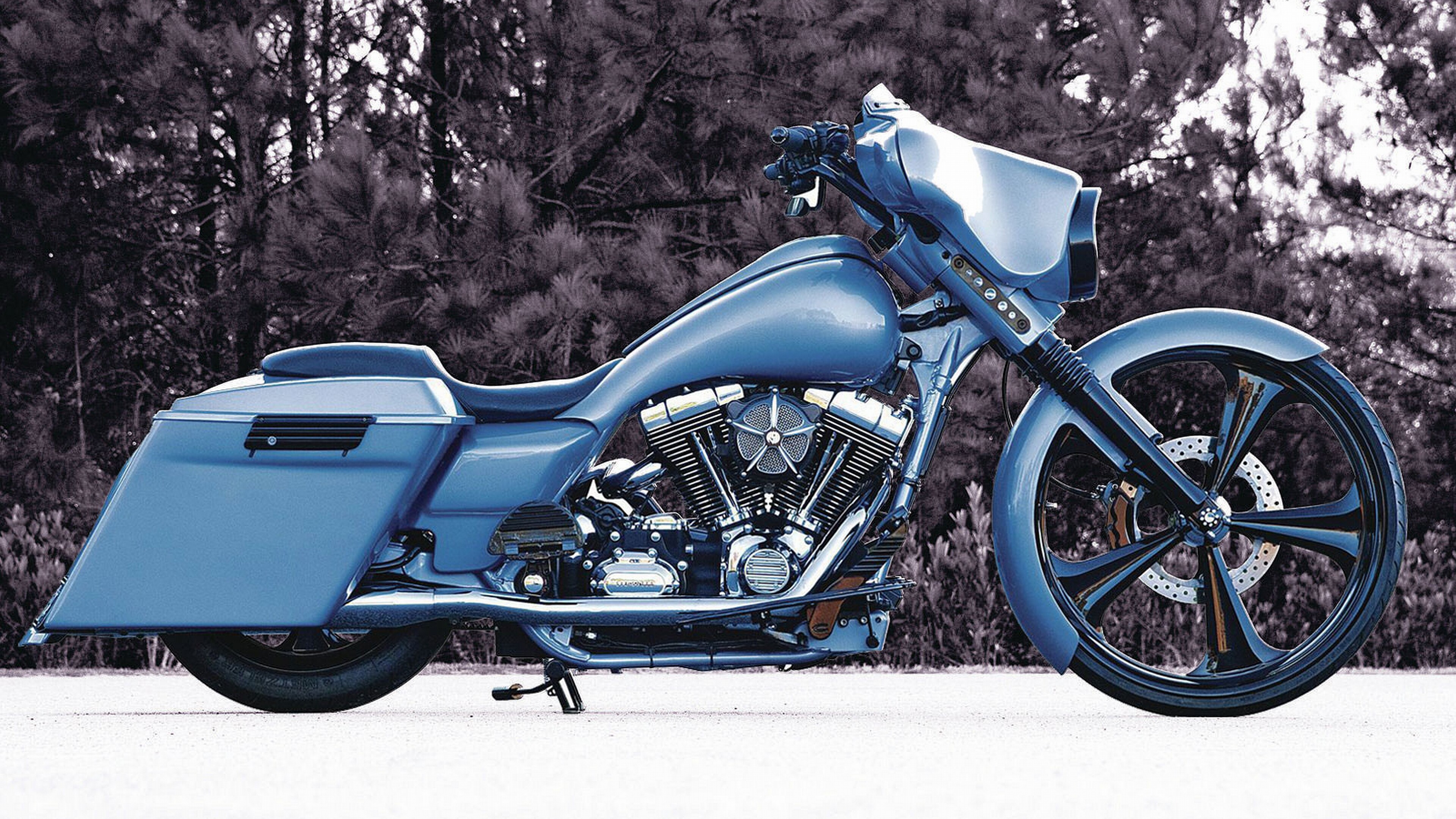 Harley-Davidson: The company introduced an improved V-Twin model In 1911. 3840x2160 4K Background.