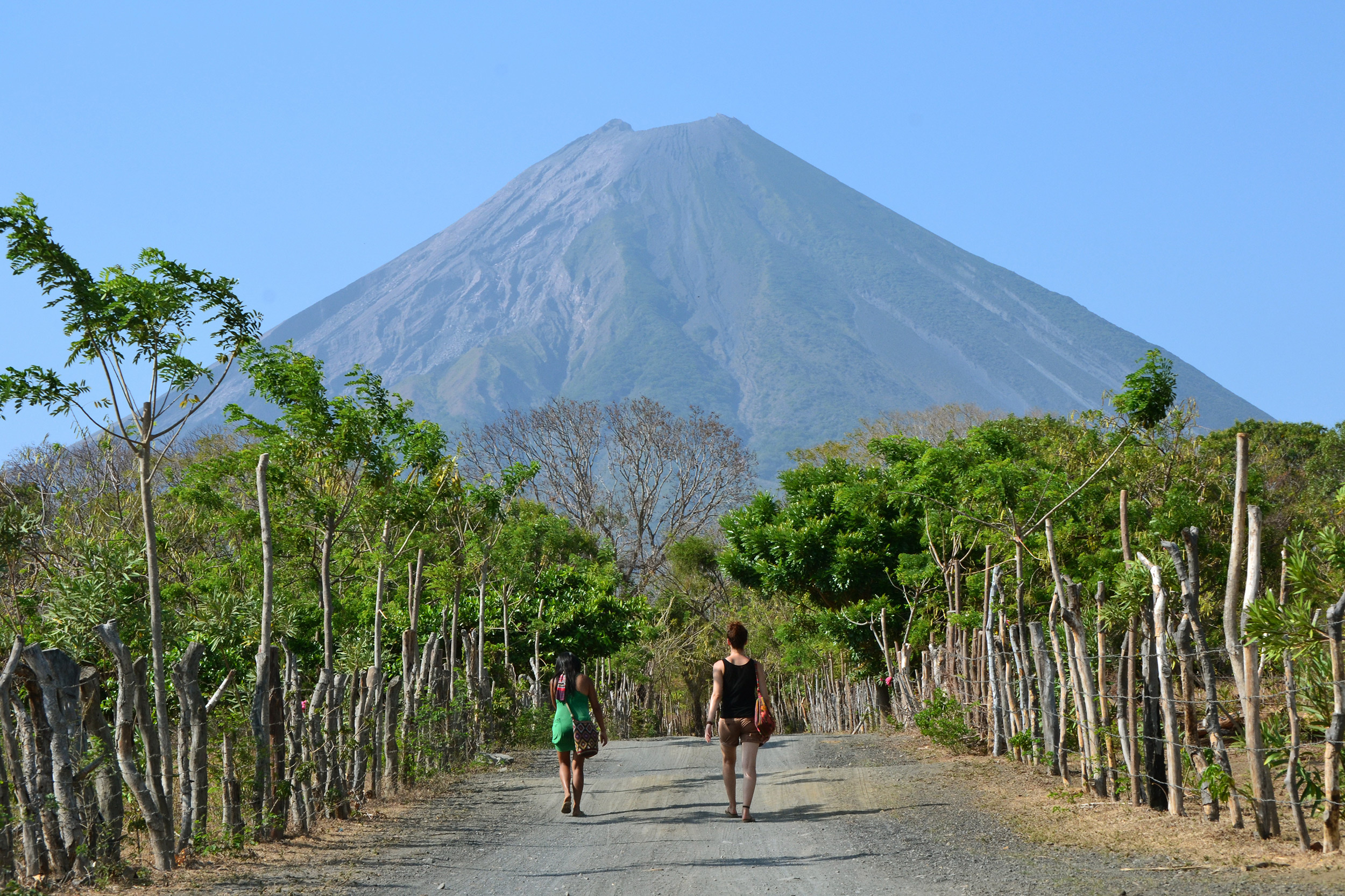 Nicaragua: Concepcion, One of two volcanoes that form the island of Ometepe. 2500x1670 HD Background.