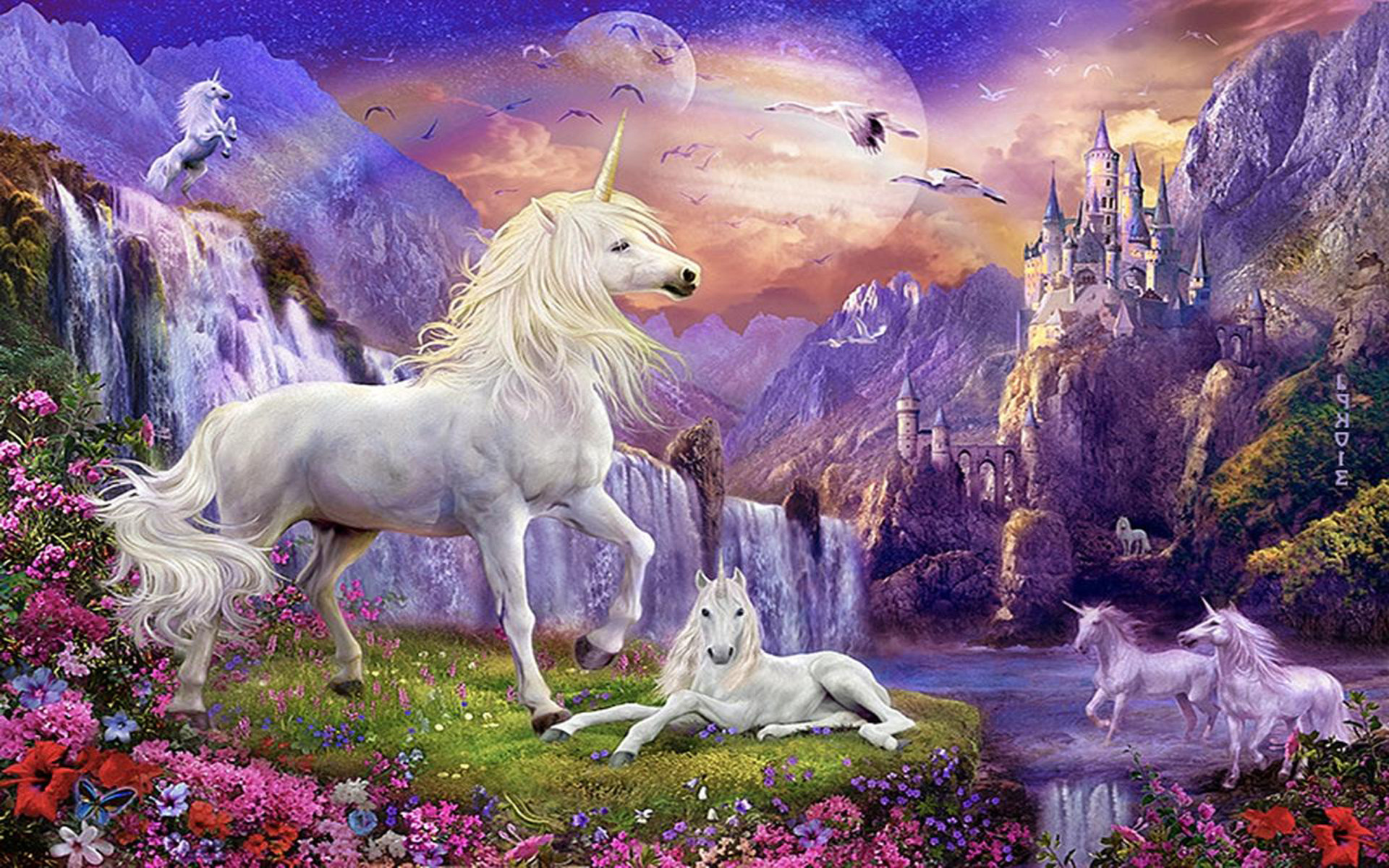 Free unicorn wallpaper, Charming downloads, Creative artwork, Delightful images, 1920x1200 HD Desktop