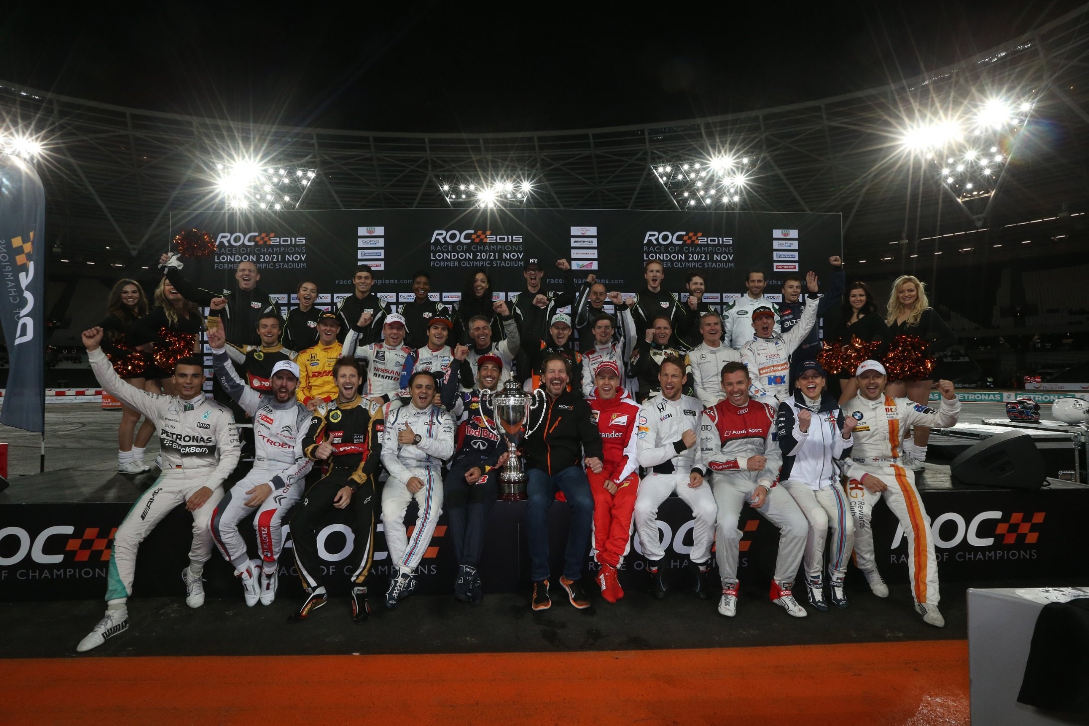 Race of Champions (ROC): ROC London Olympic Stadium 2015, The drivers, Competition. 2190x1460 HD Background.