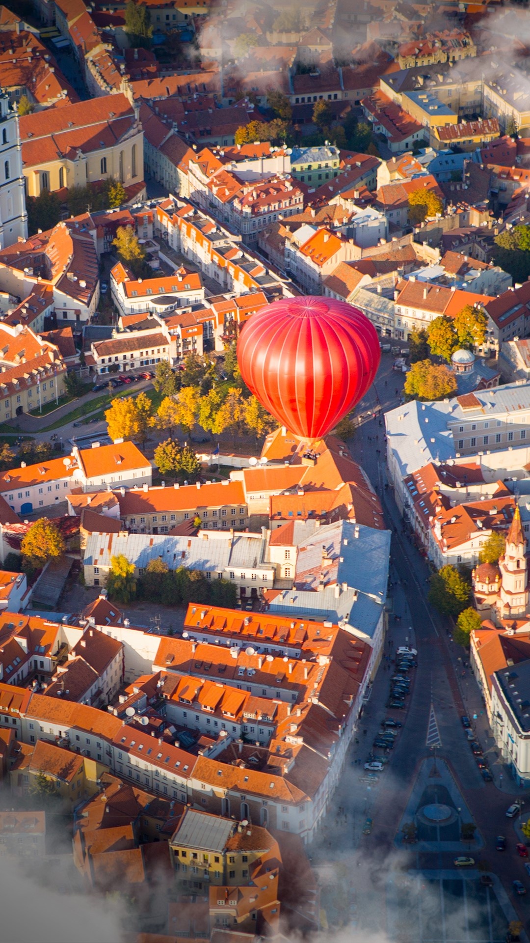 Lithuania travels, Hot air balloon, Vilnius lithuania, 1080x1920 Full HD Phone