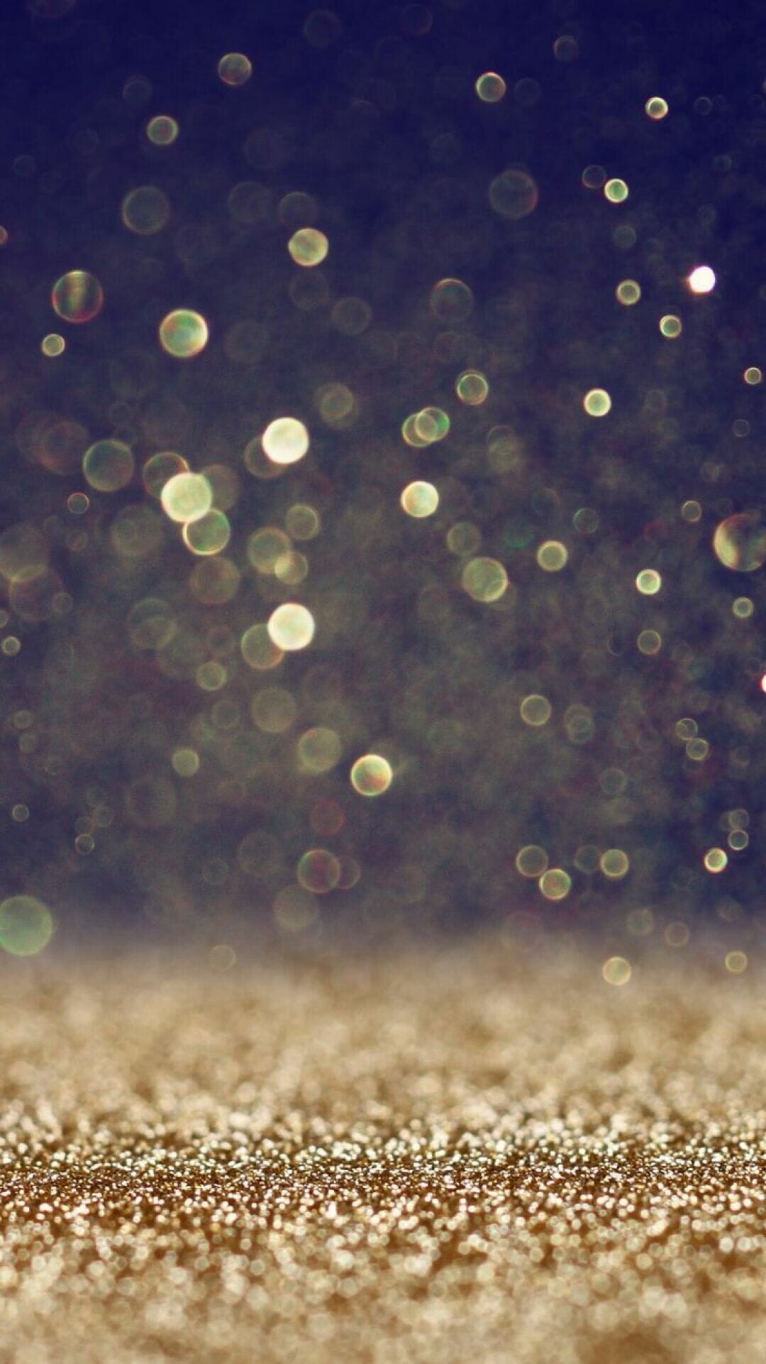 Gold Sparkle: Glitter, A substance consisting of small, reflective particles, Shiny decoration. 1080x1930 HD Wallpaper.