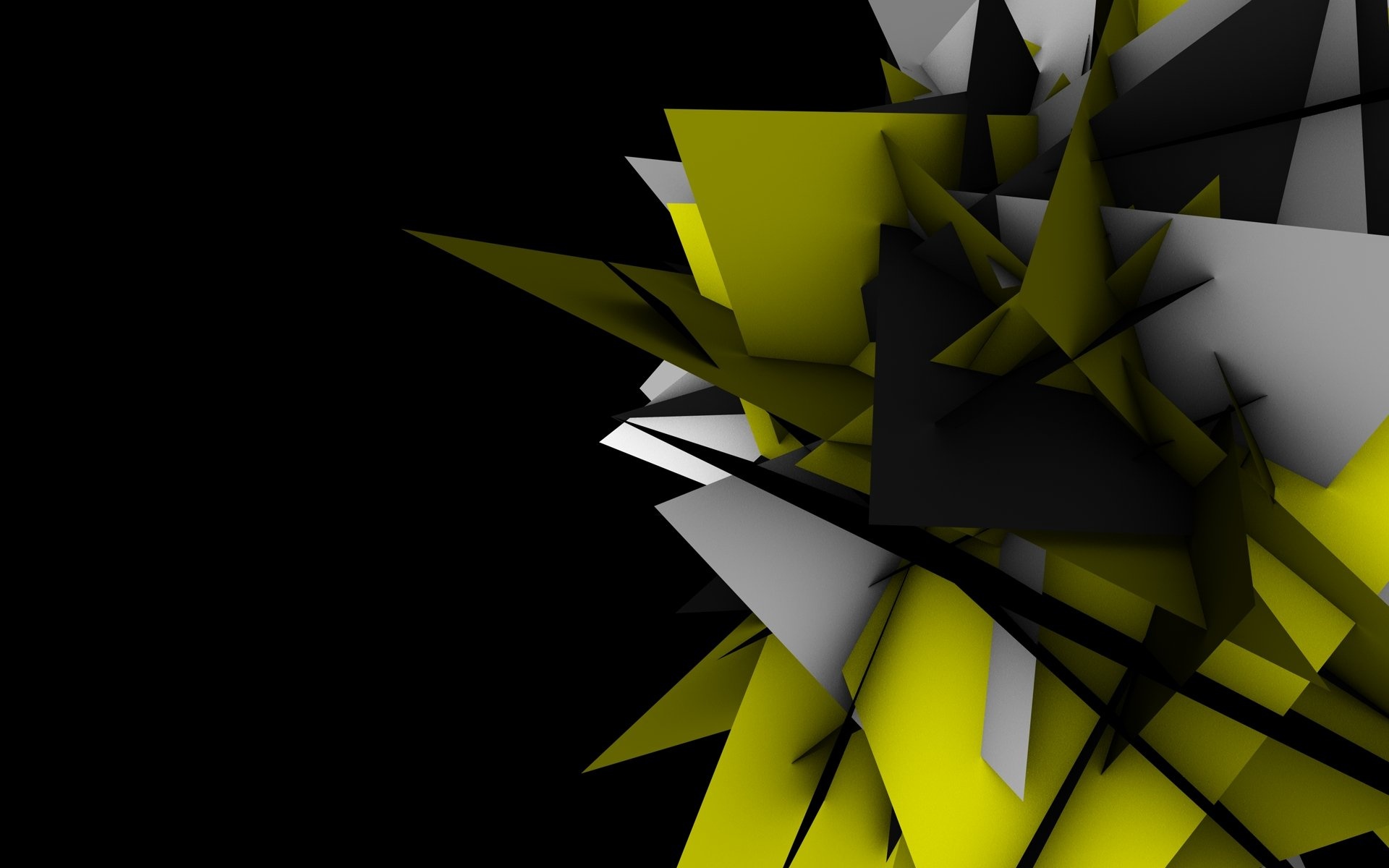 Abstract Shape, Geometric shapes, Black background, Desktop, 1920x1200 HD Desktop