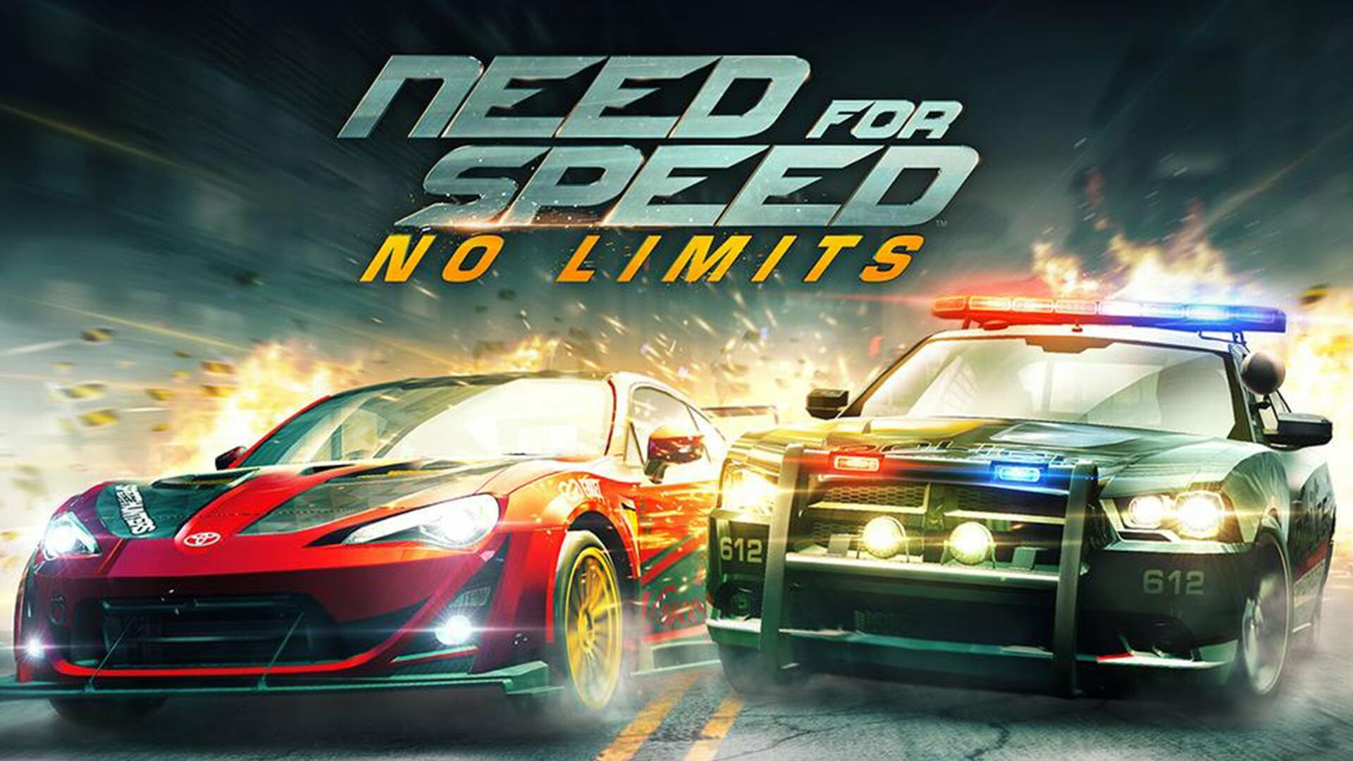 Need for Speed: NFS: No Limits, A free-to-play racing game for iOS and Android. 1920x1080 Full HD Background.
