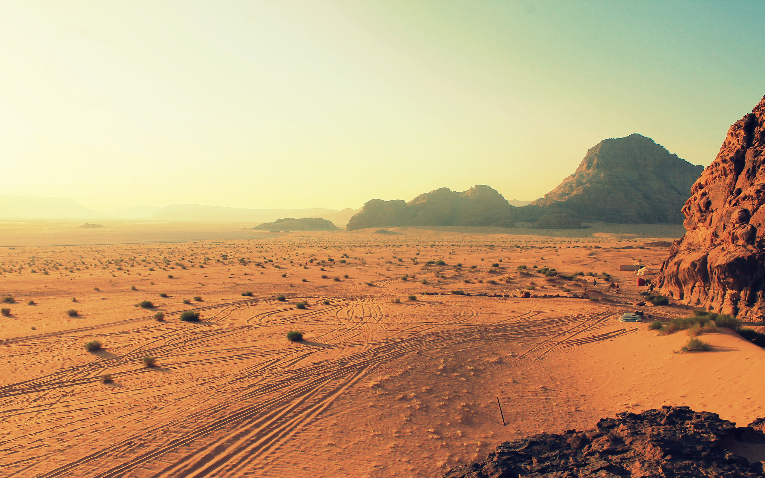 Wadi Rum Village, Desert charm, Surreal landscapes, Inspiring wallpapers, 2560x1600 HD Desktop