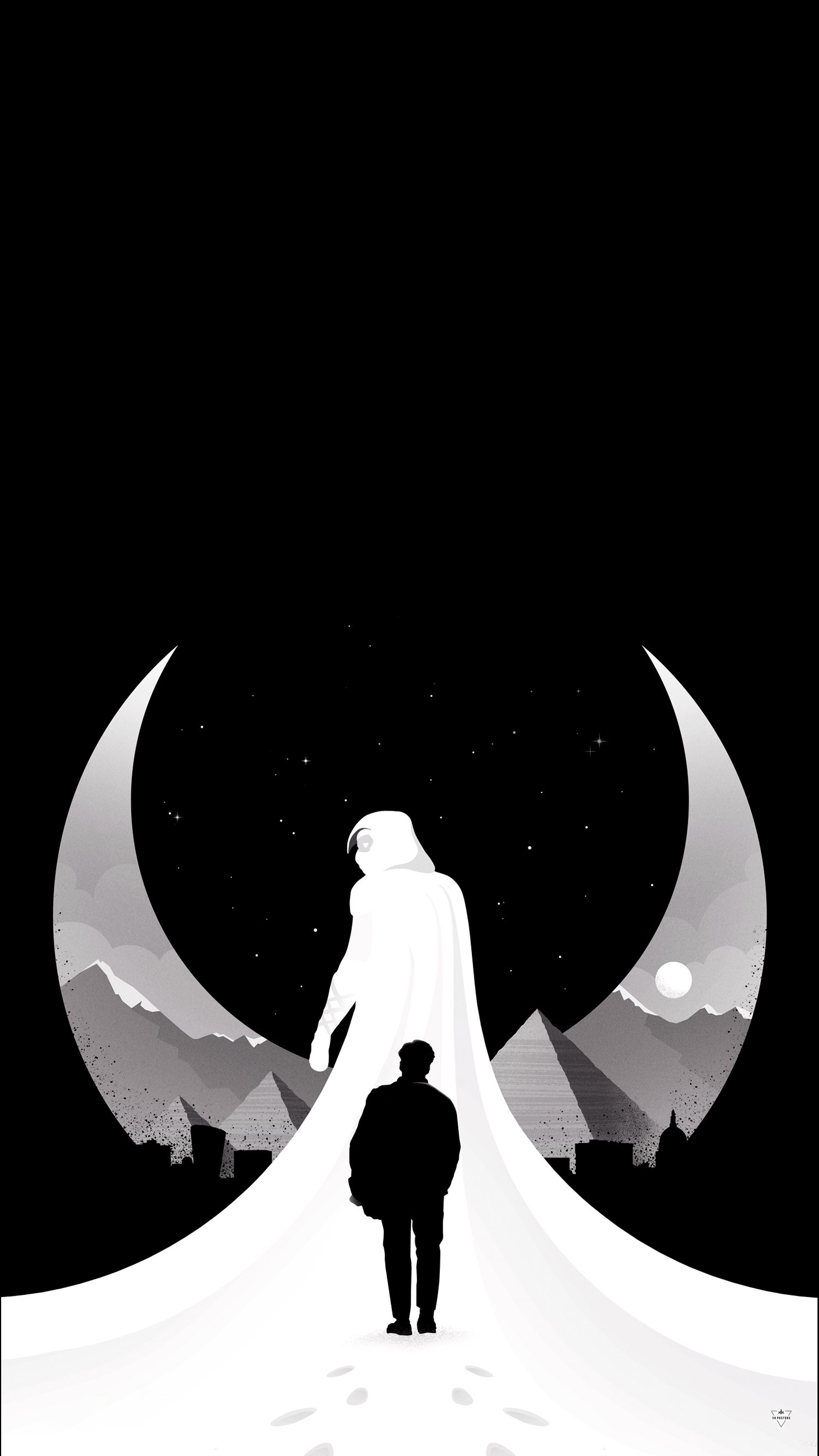 Oscar Isaac Moon Knight, 2022 rtextlessposters, 2160x3840 4K Handy