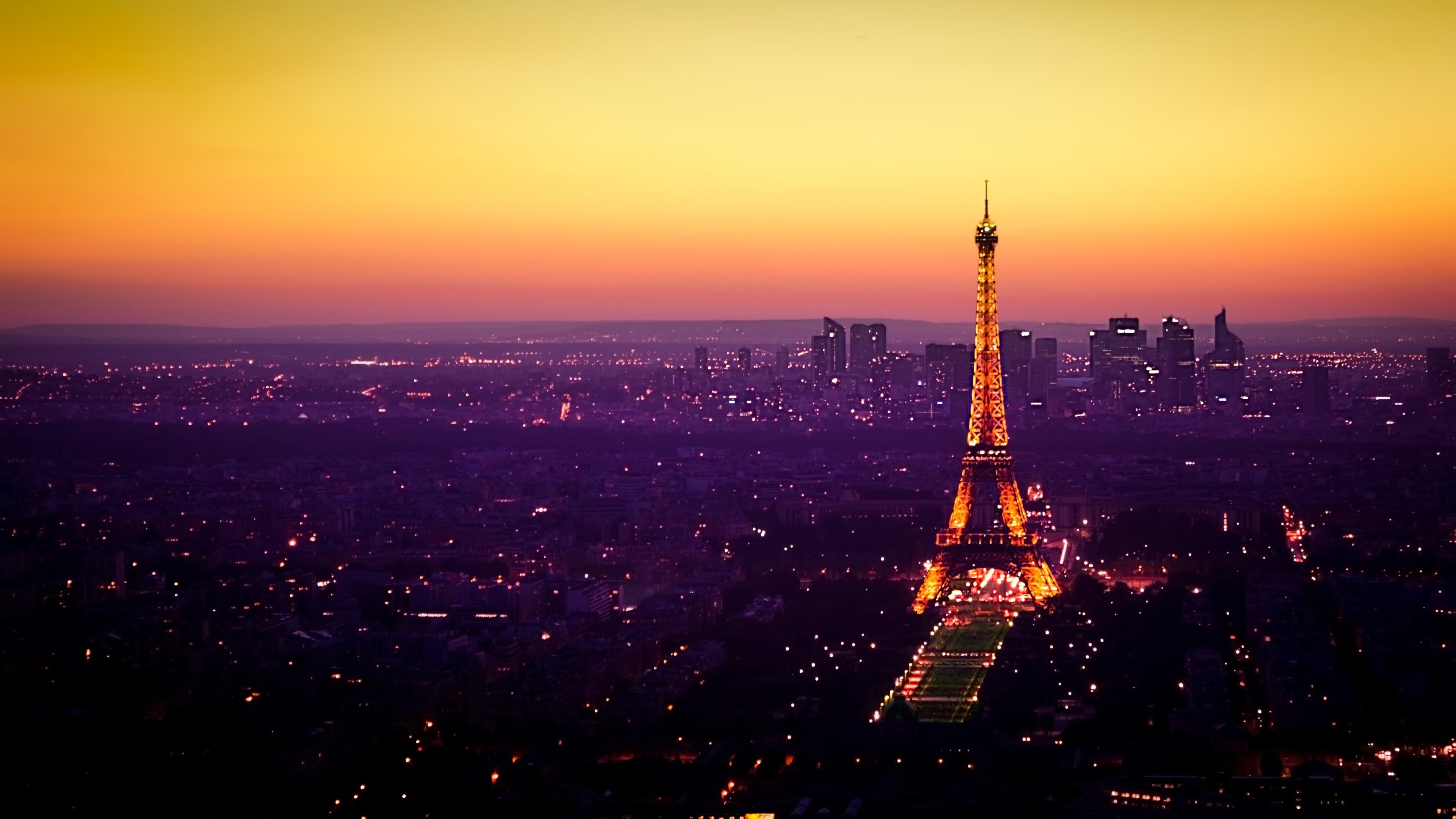 Paris Skyline, Travels, Paris France, Rwallpapers, 3840x2160 4K Desktop