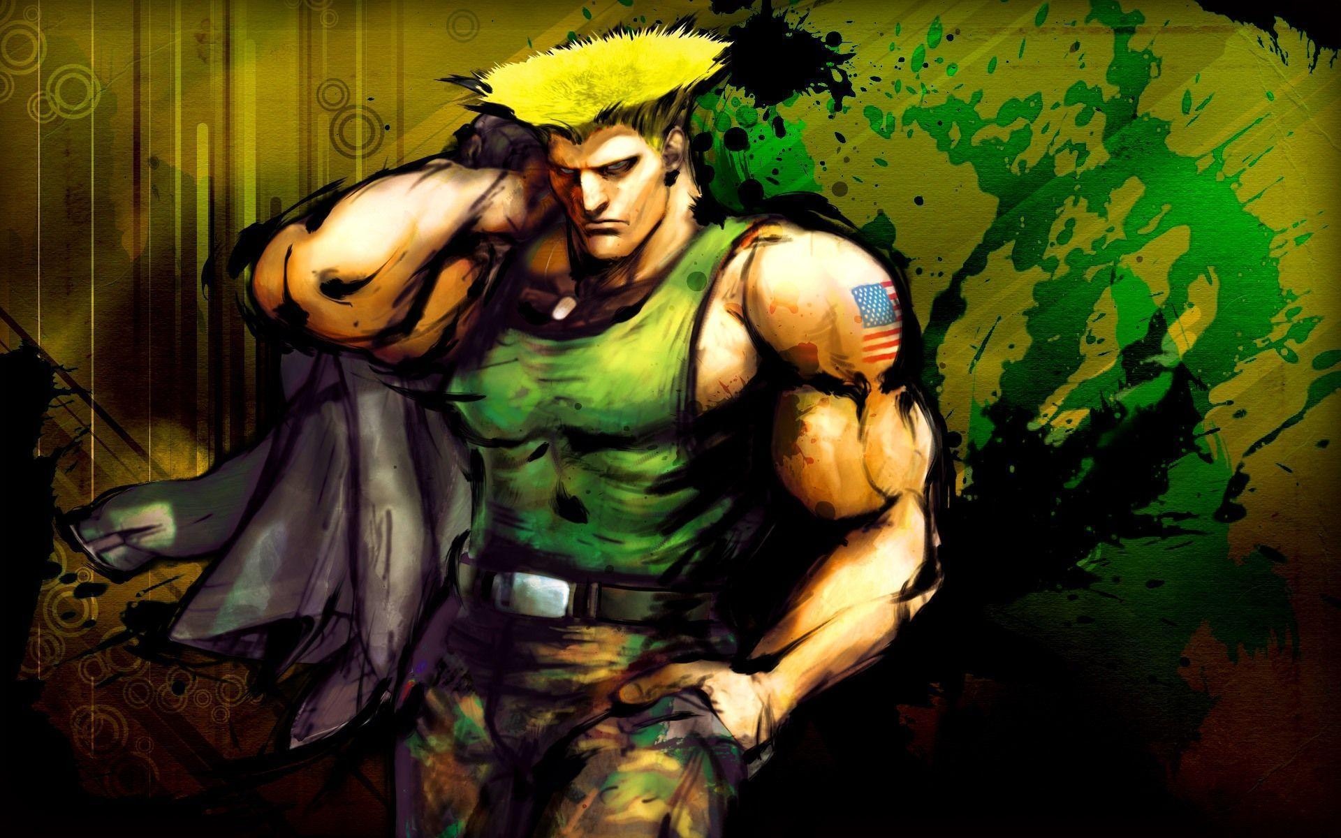 Guile character, Street Fighter, Gaming wallpapers, Military style, 1920x1200 HD Desktop