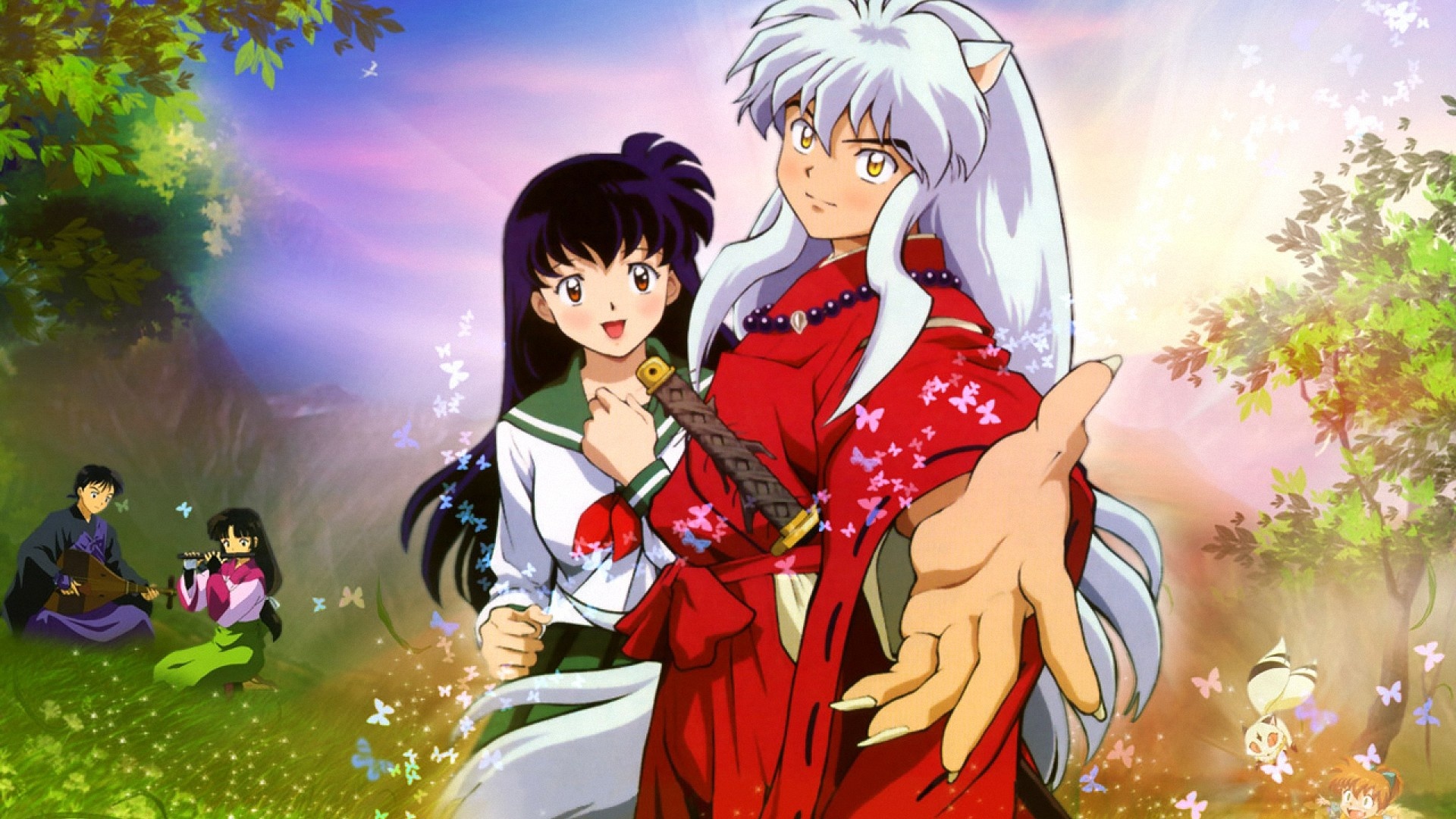 InuYasha, Anime series, Background images, Posted by John Johnson, 1920x1080 Full HD Desktop