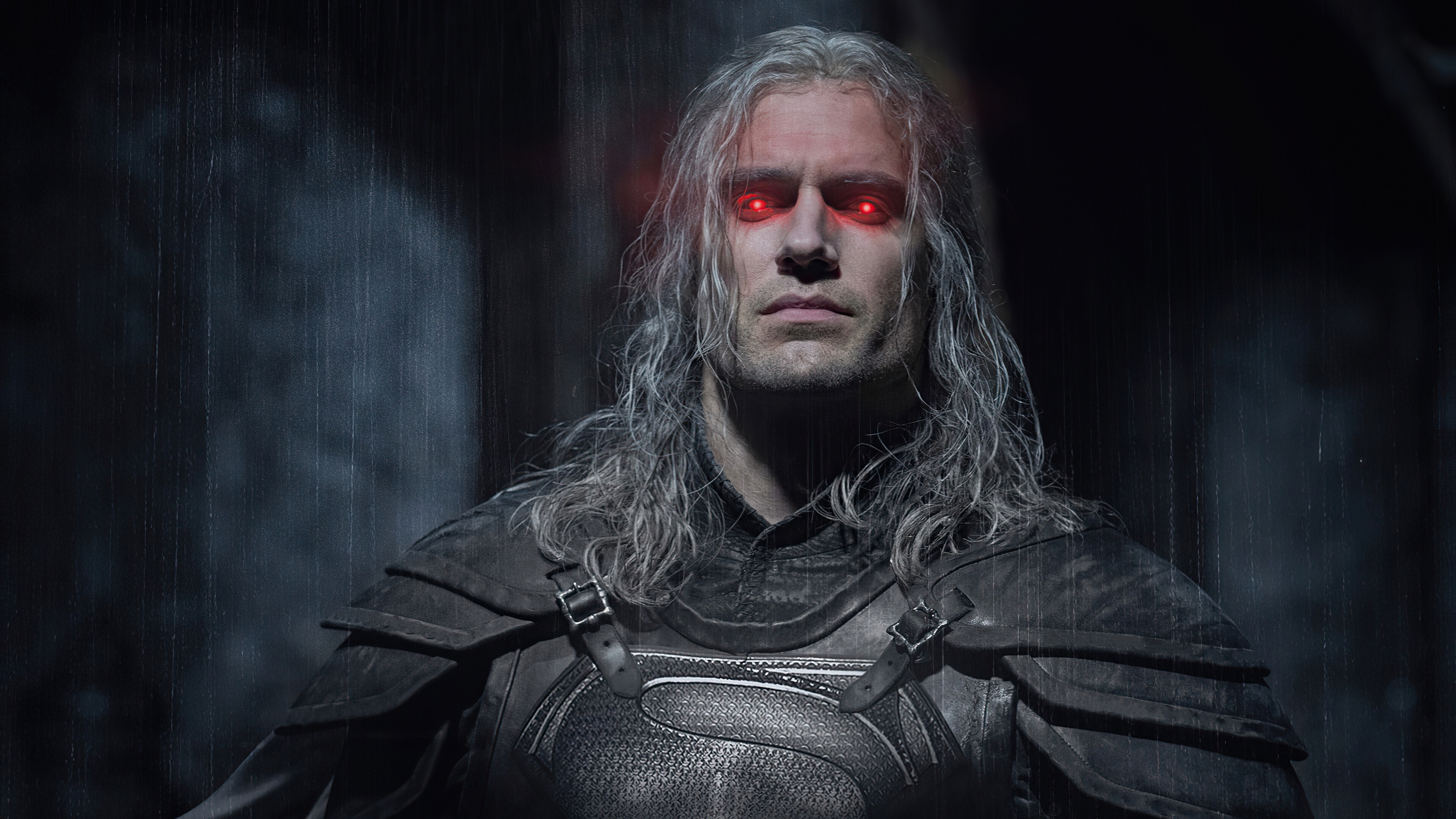 The Witcher Season 2: TV show, Henry Cavill as Geralt of Rivia, also known as White Wolf. 3840x2160 4K Background.