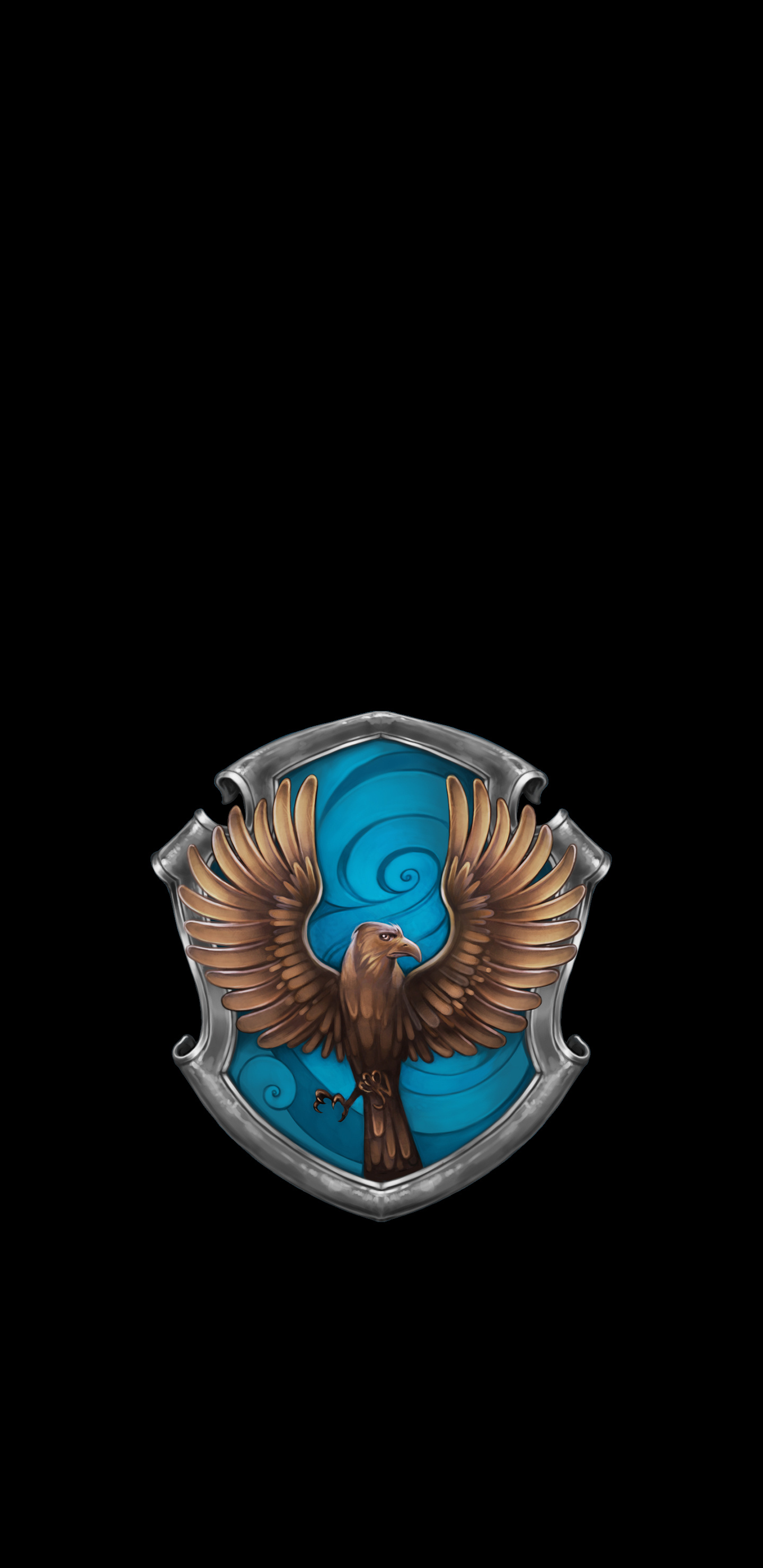 Ravenclaw & Slytherin, House crest, Amoled wallpaper, Mobile phones, 1440x2960 HD Handy