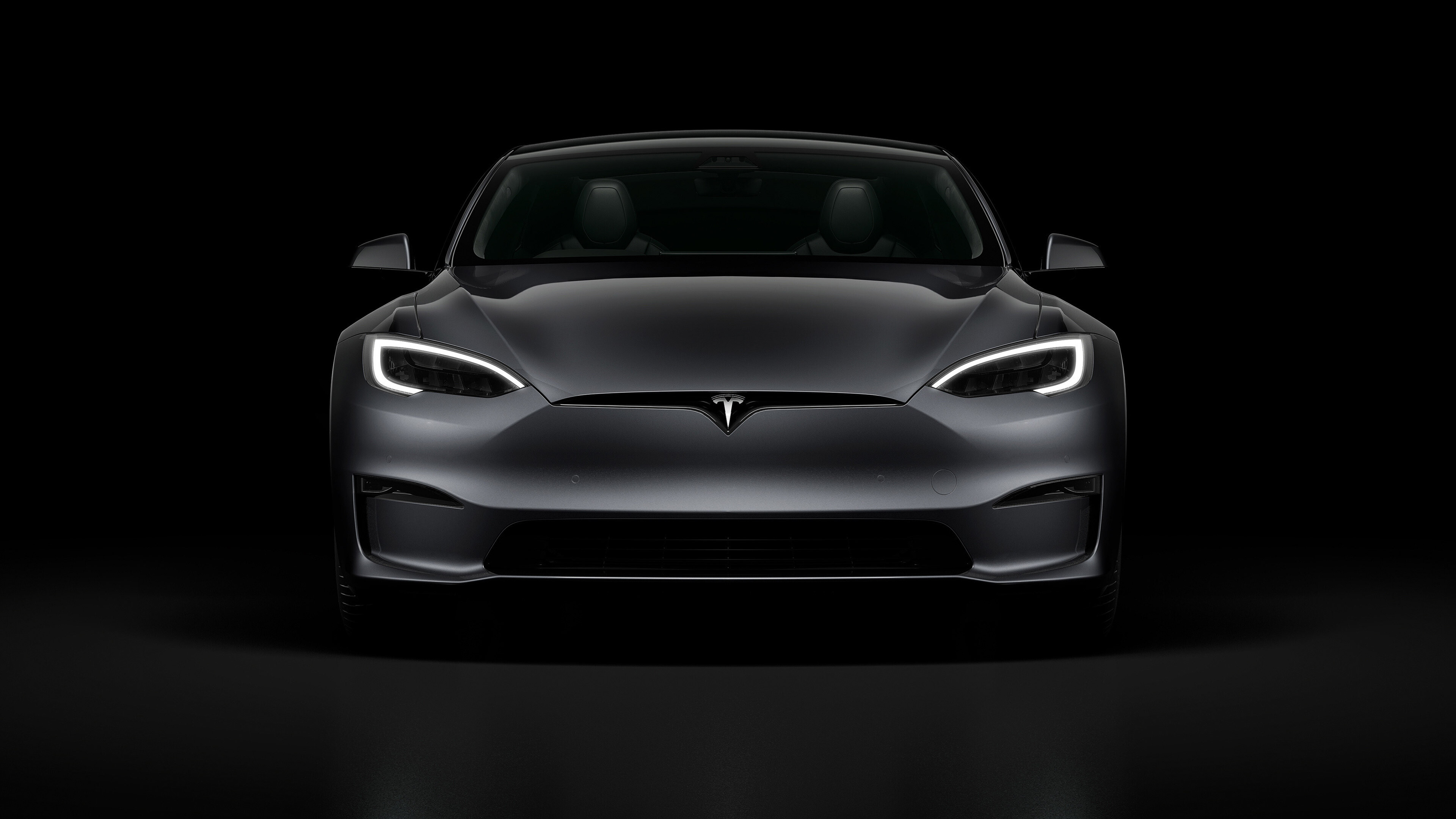 Tesla Model S: EV, Features a dual-motor, all-wheel drive layout. 3840x2160 4K Wallpaper.