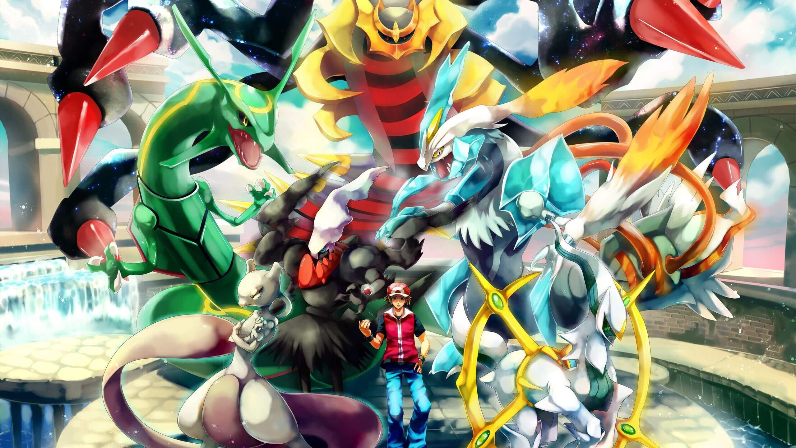 Giratina: Pokemon Legends: Arceus, A 2022 action role-playing game developed by Game Freak, Nintendo Switch. 2560x1440 HD Background.