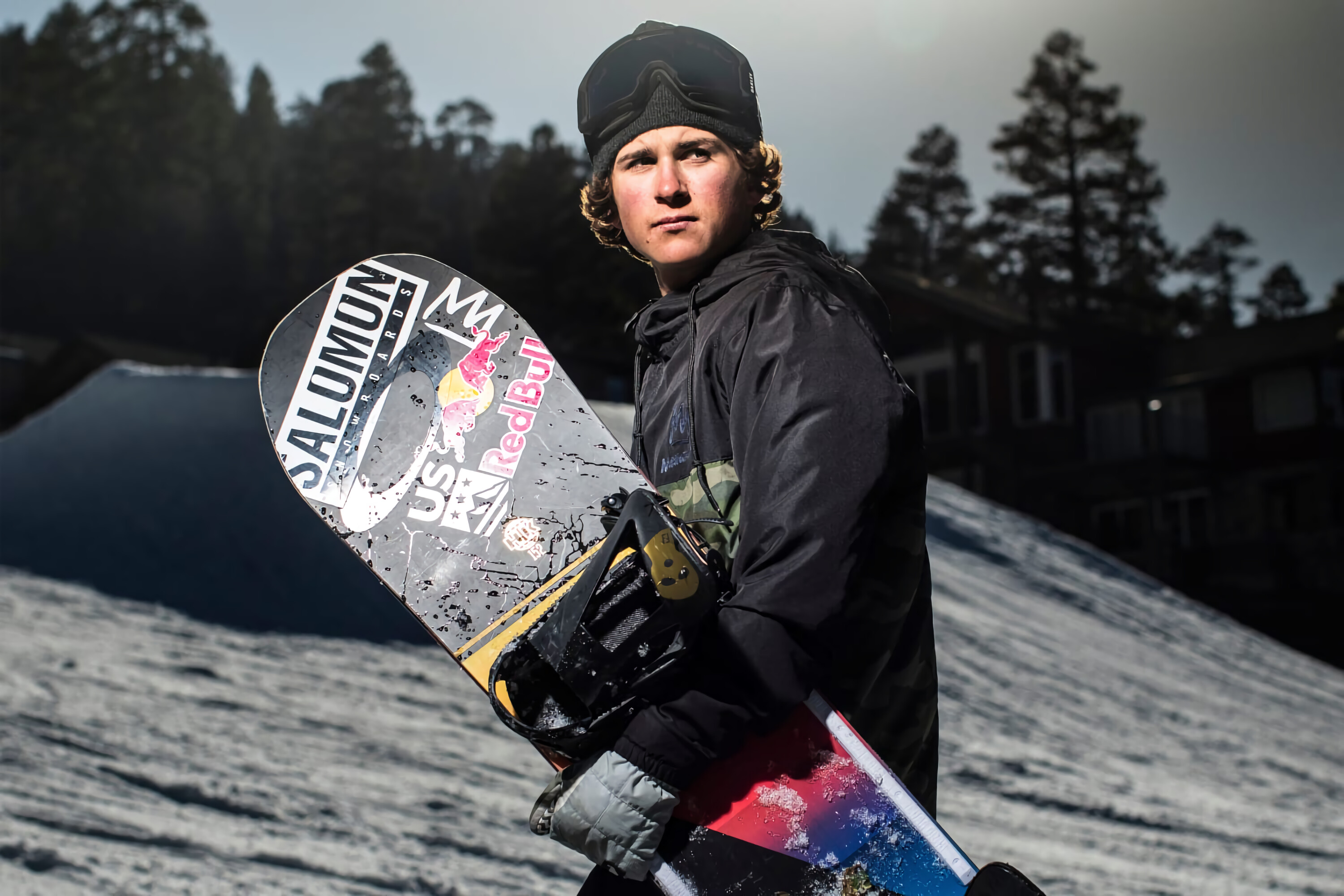 Judd Henkes, Talented snowboarder, Slopestyle champion, Snow-filled playground, 3000x2000 HD Desktop