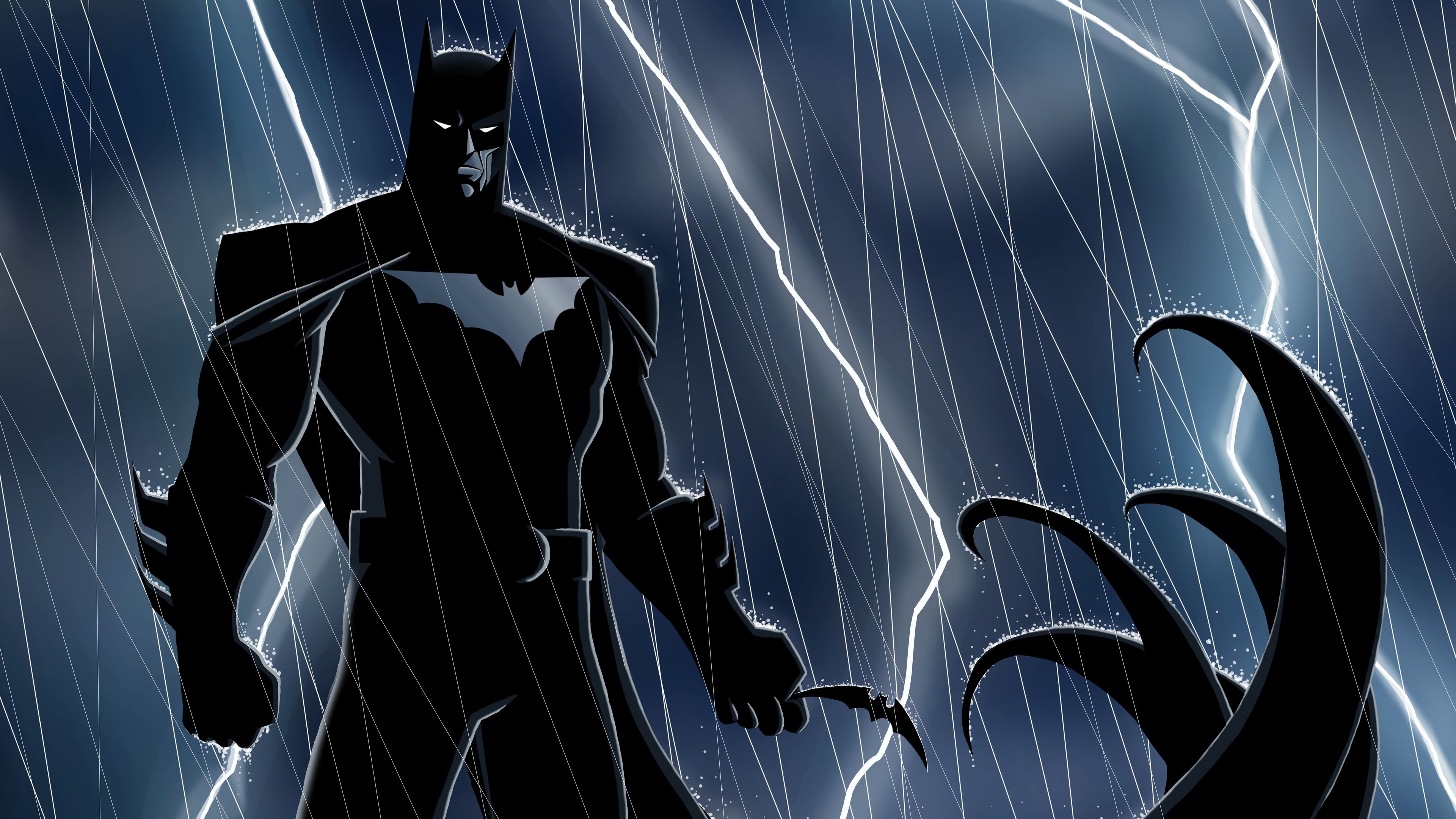 Batman, Bat signal, Nighttime Gotham, Superhero angst, Comic saga, 3840x2160 4K Desktop