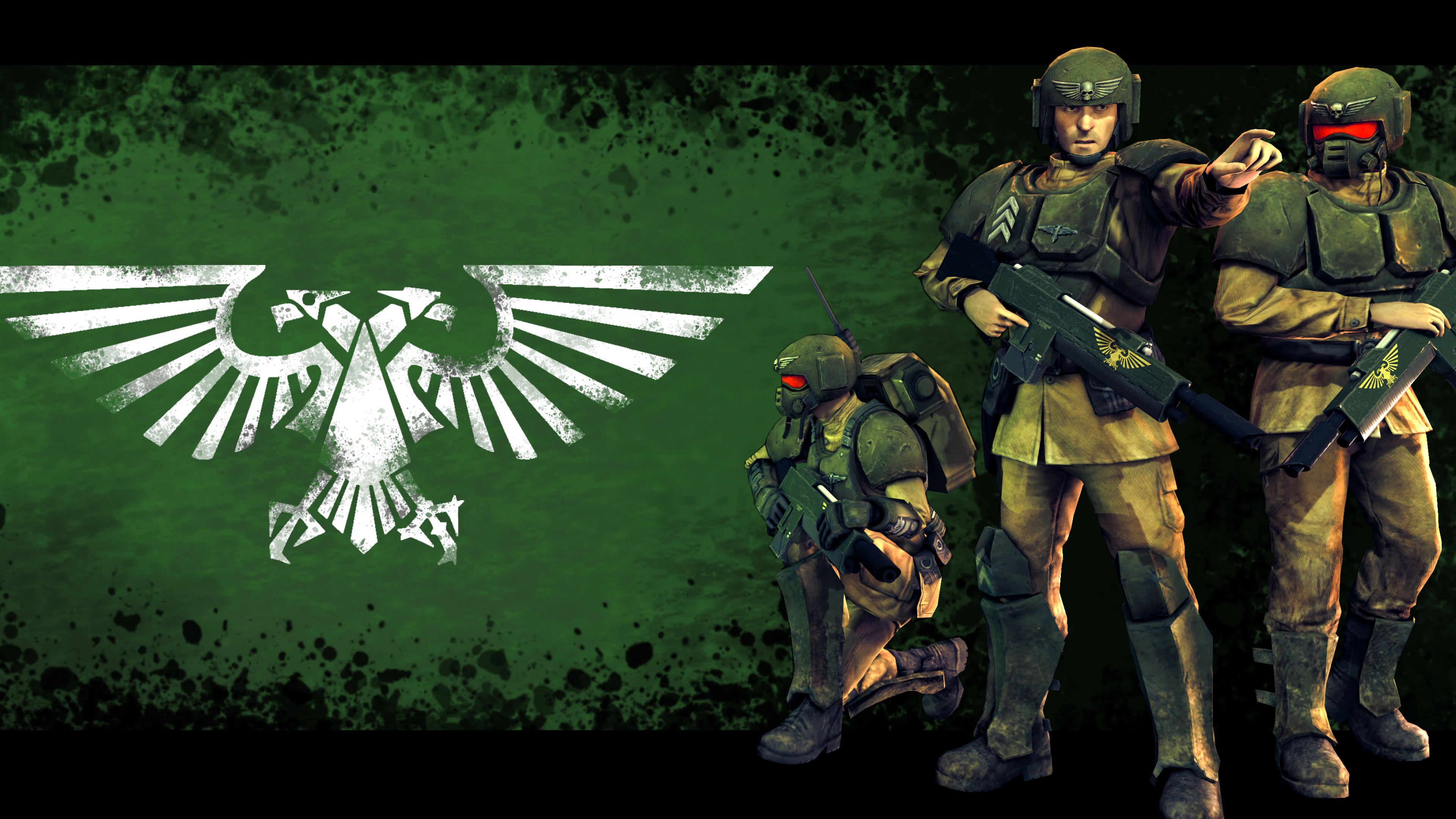 Logo, Imperial Guard (Warhammer) Wallpaper, 3840x2160 4K Desktop