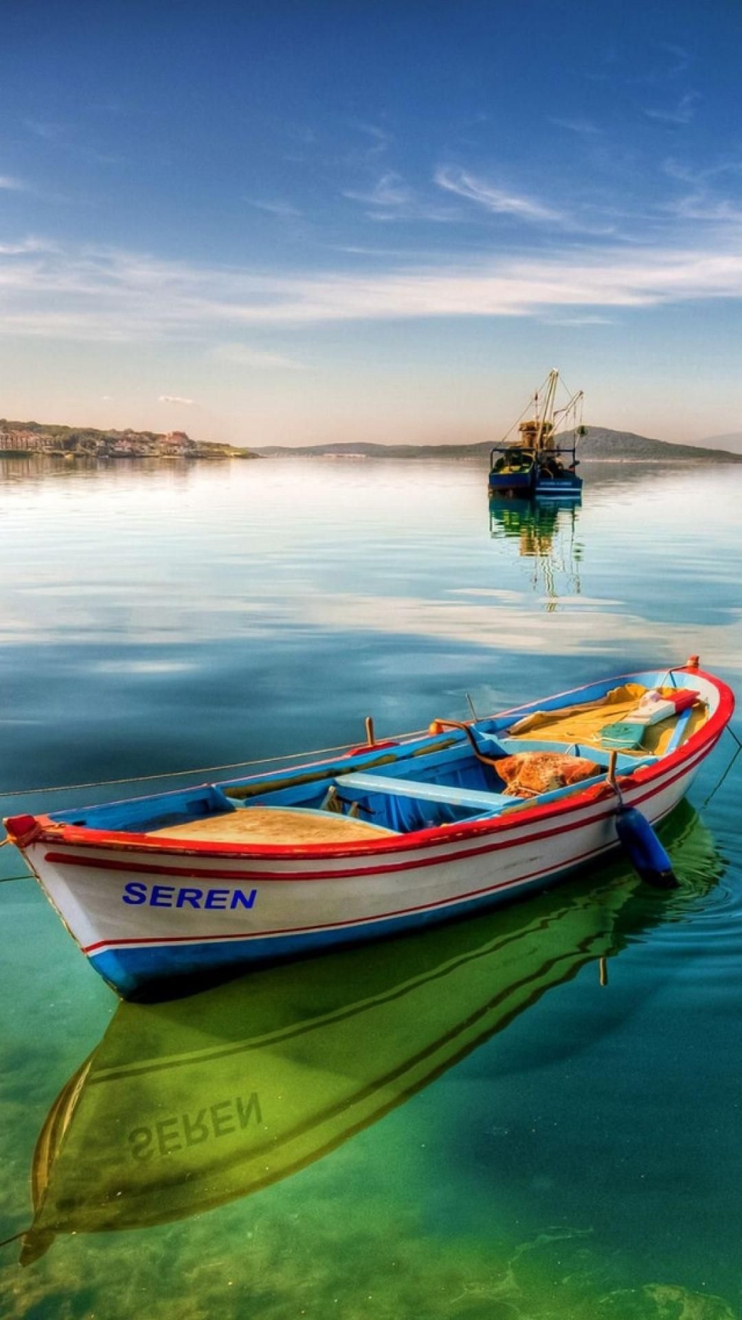 Boat: Beach, A watercraft that is small. 1080x1920 Full HD Wallpaper.