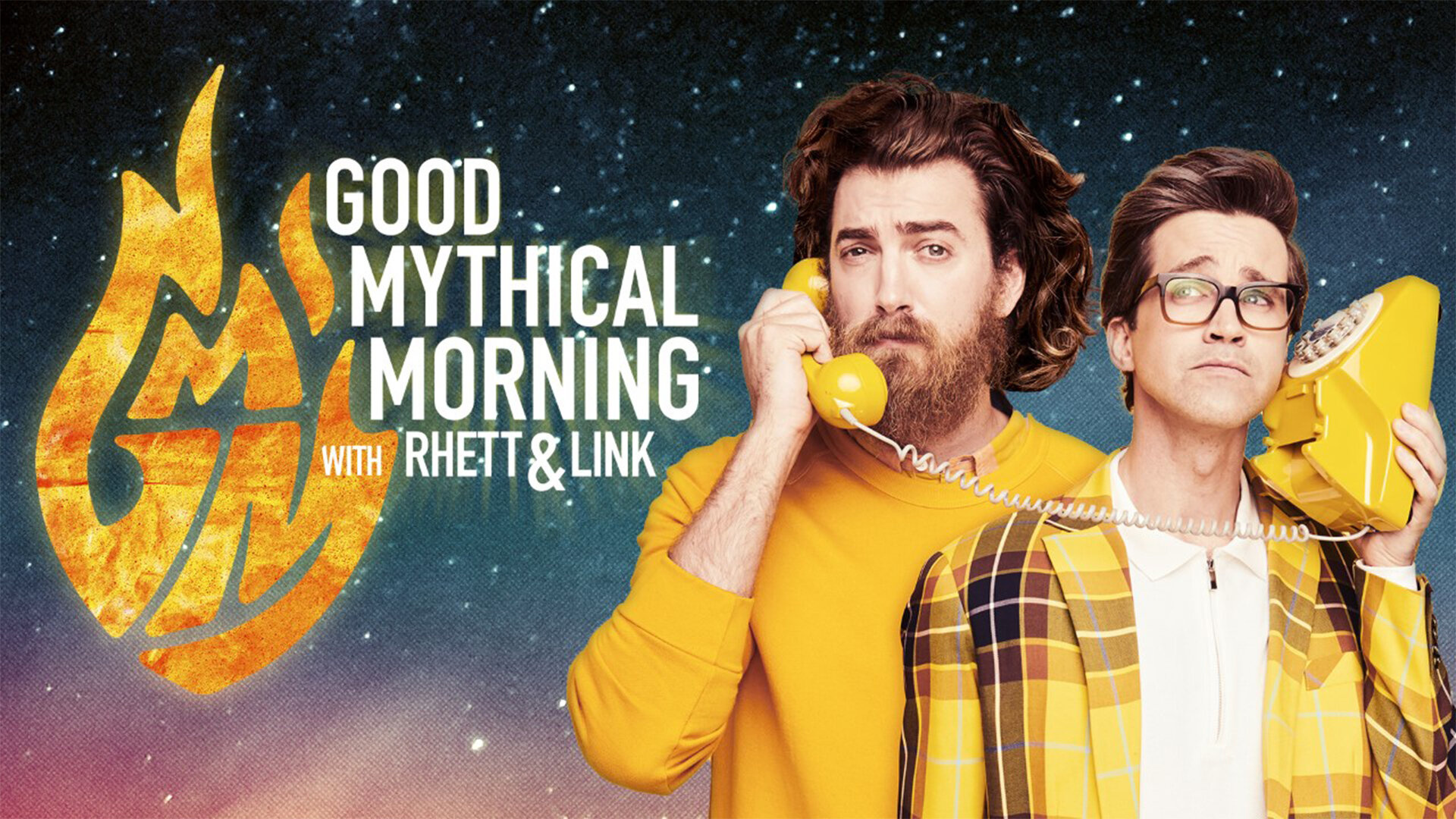 Good Mythical Morning: The comedy duo, Creators of a morning talk show, Forbes’ top-earning YouTubers, Web series. 1920x1080 Full HD Background.