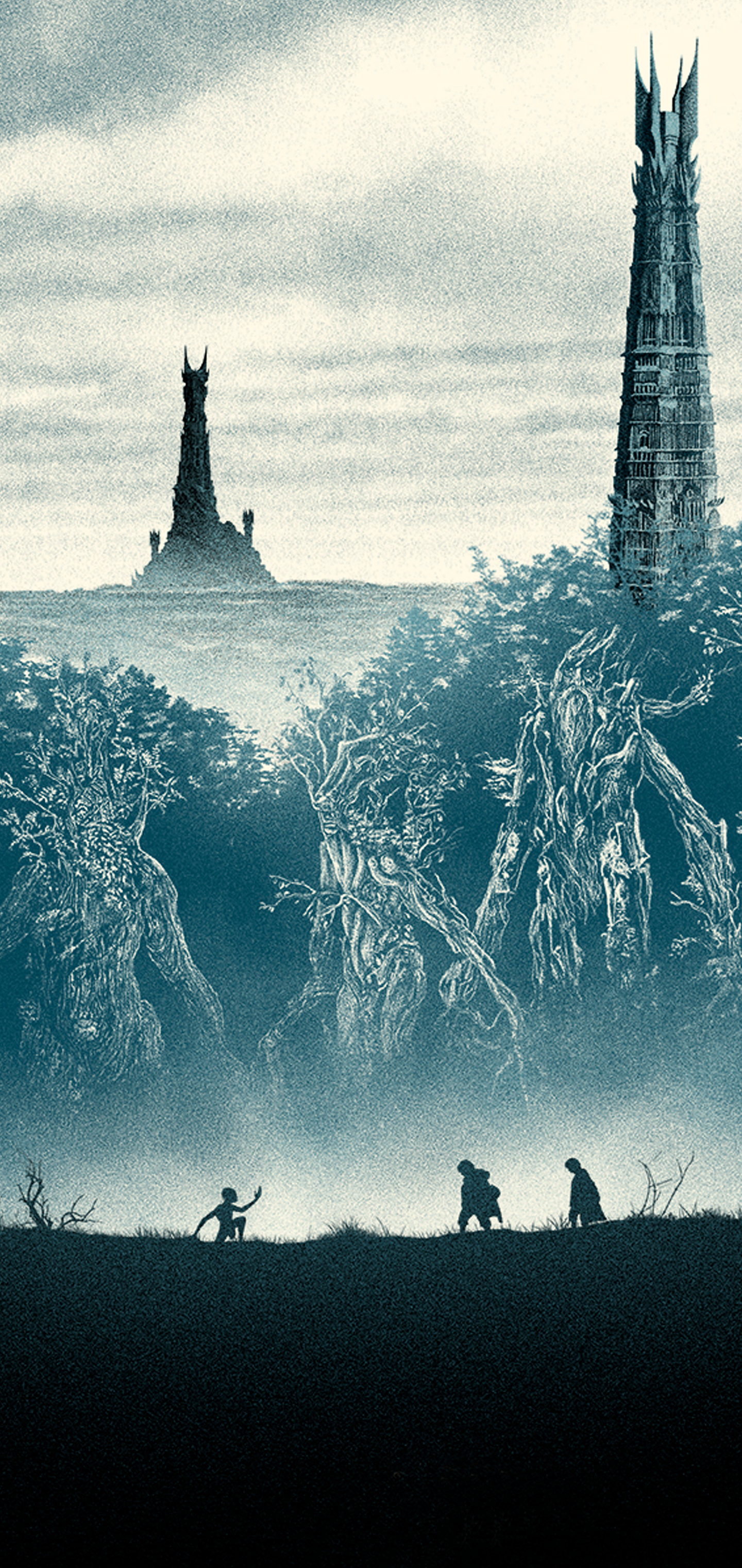 The Two Towers, LotR, RS10Wallpapers, Two Towers, 1440x3040 HD Handy
