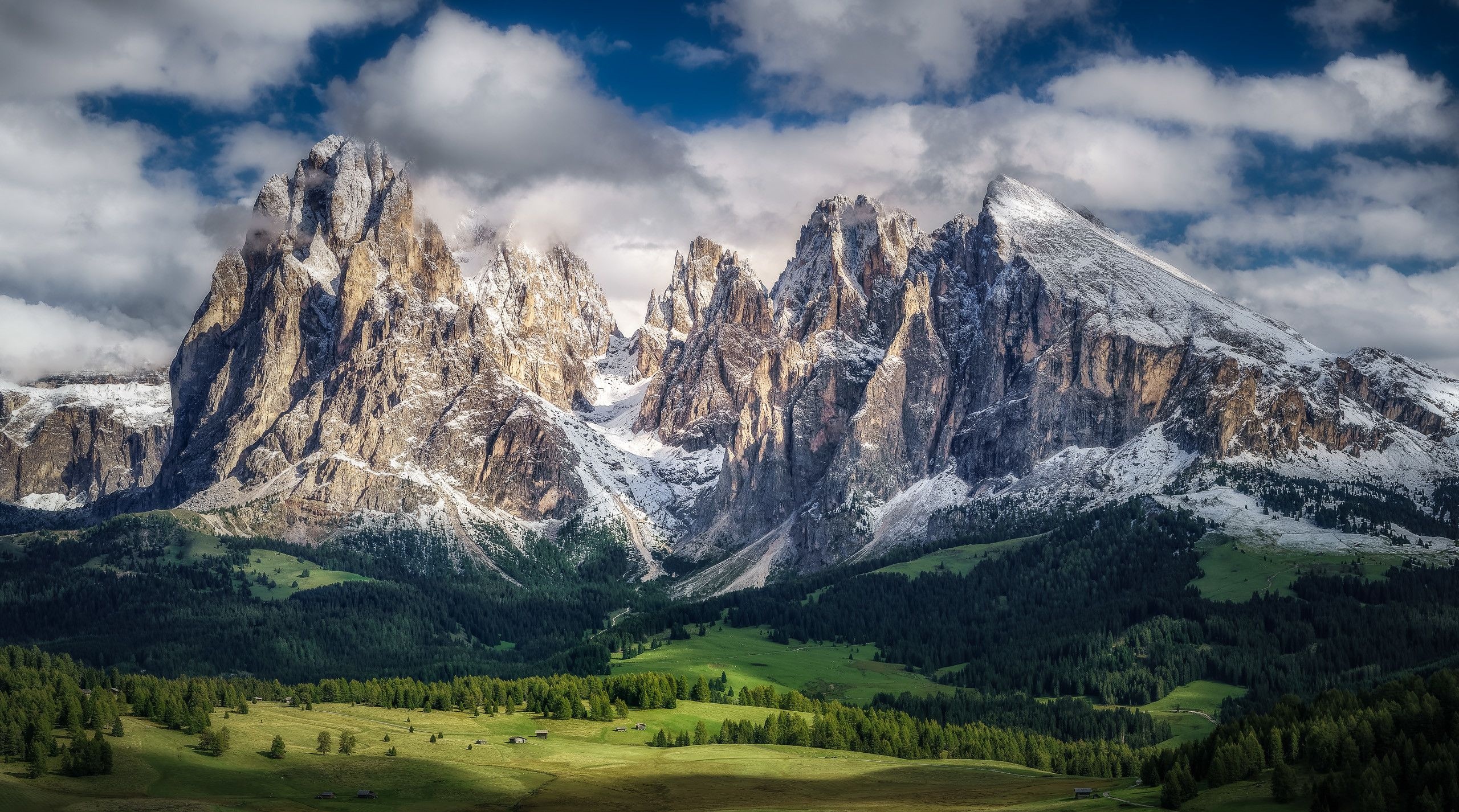 Mountain landscape, Stunning photography, Majestic peaks, Wallpapers, 2560x1430 HD Desktop
