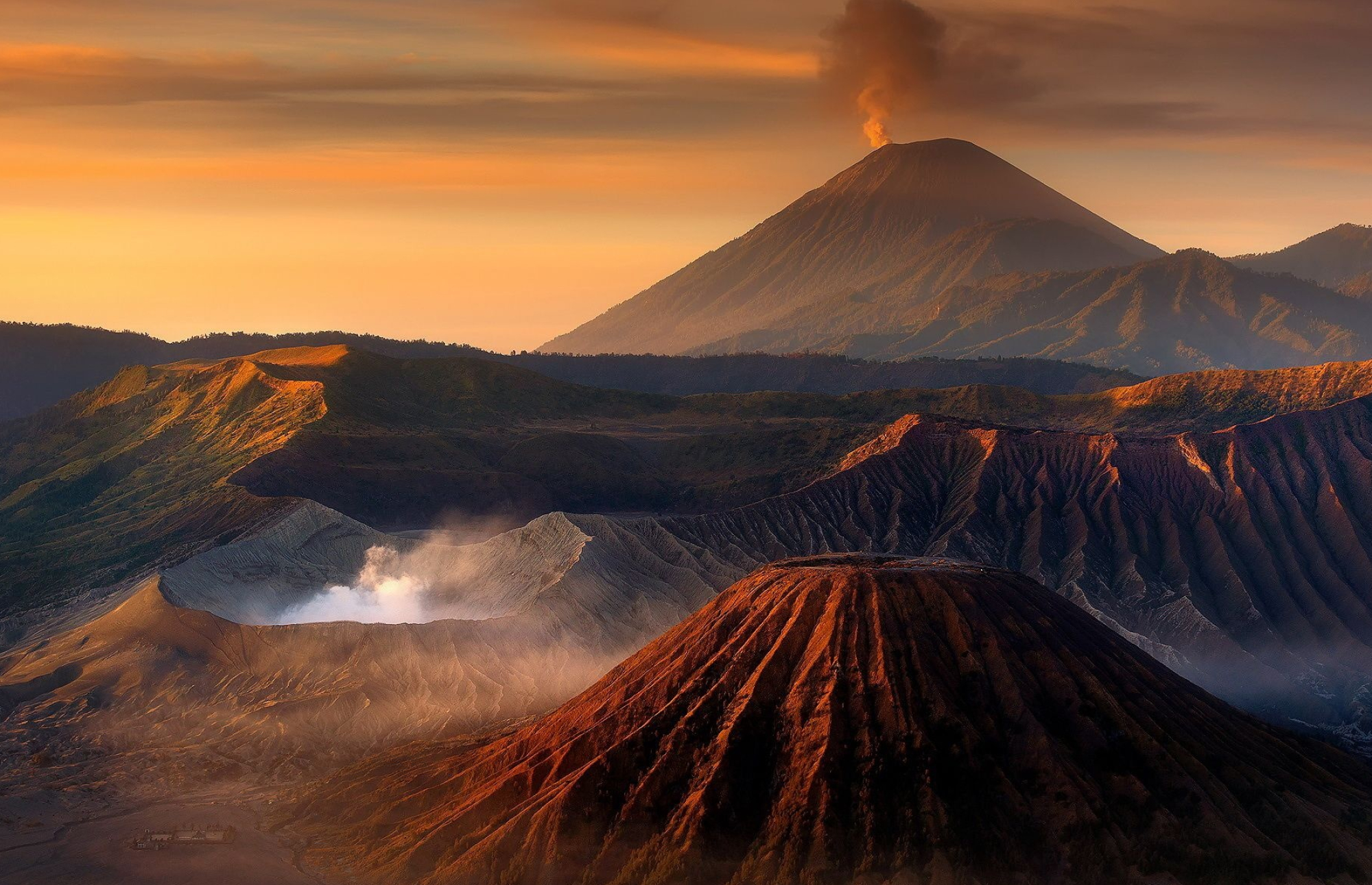 Bromo's charm, Nature's delight, Volcanic beauty, Captivating landscapes, 2000x1300 HD Desktop