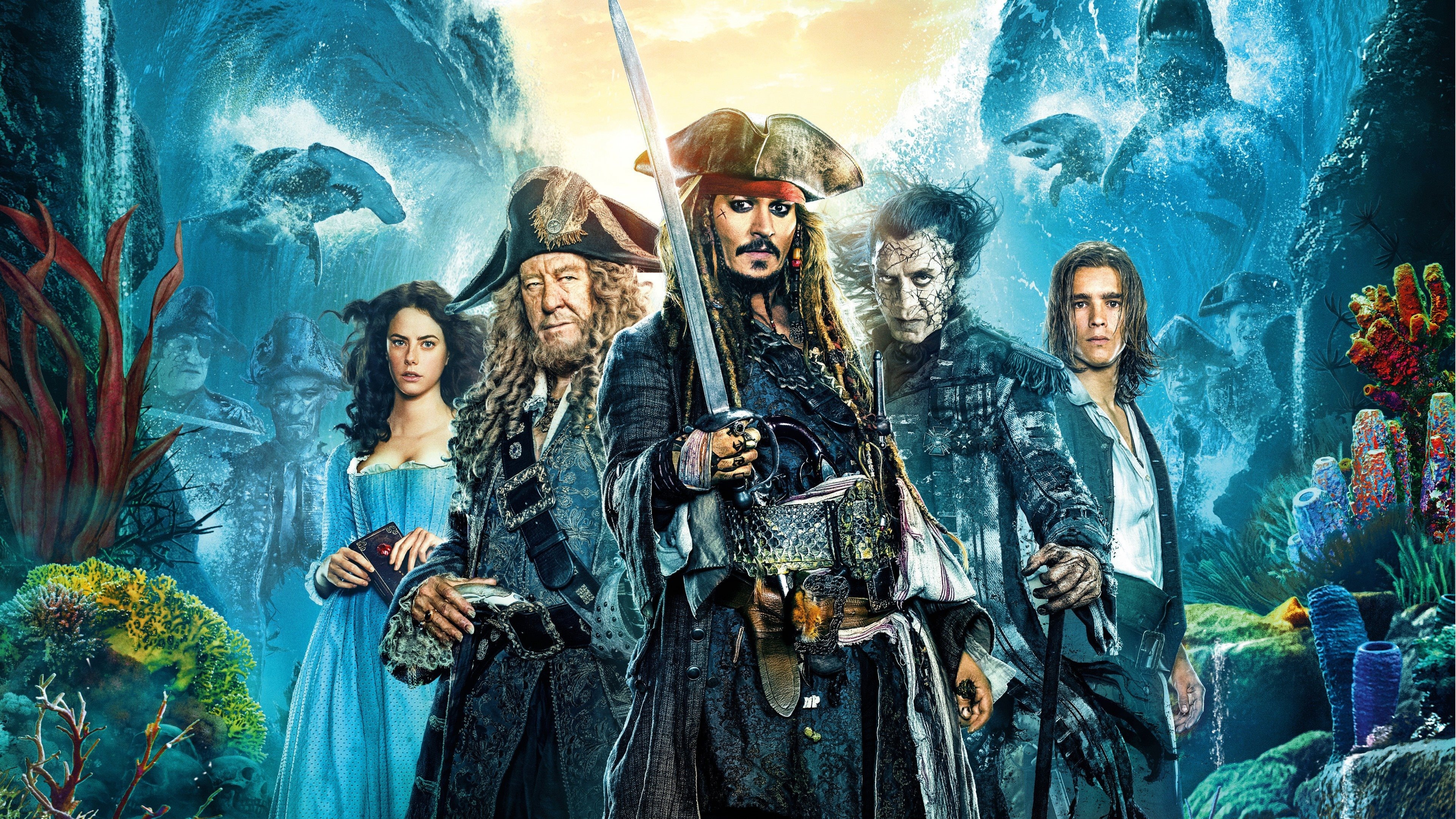 Javier Bardem movies, Pirates of the Caribbean, 4K, Johnny Depp, 3840x2160 4K Desktop