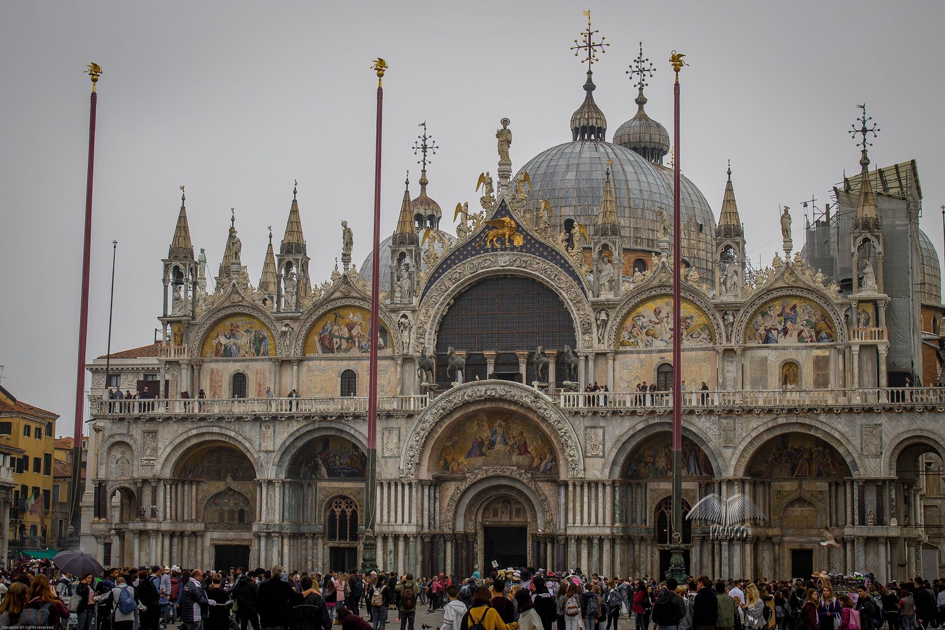 St. Mark's Basilica, West facade, Main tourist attraction, Venice Italy, 1920x1280 HD Desktop