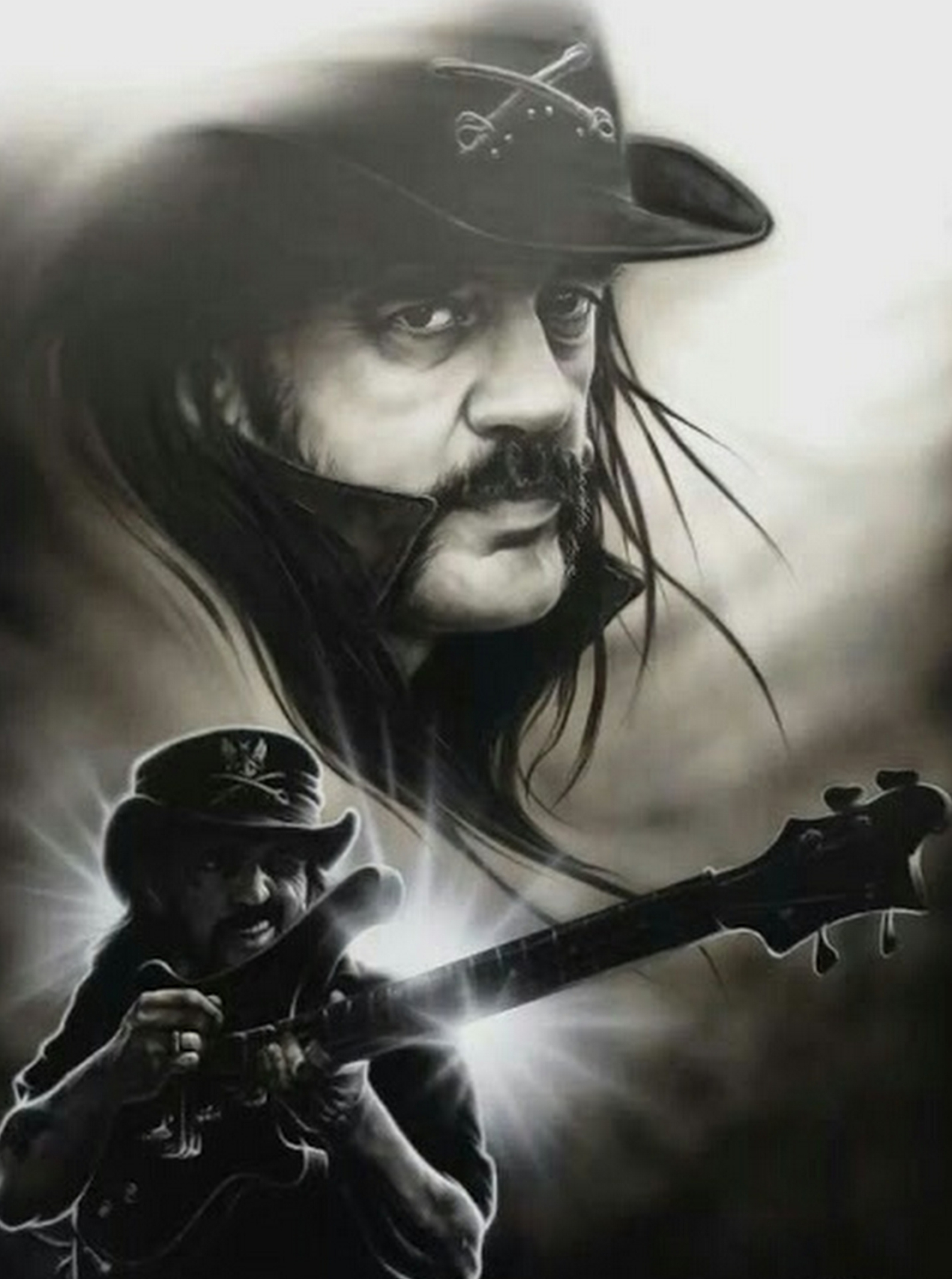 Lemmy Kilmister, Motorhead fan, Commemorative tattoos, Inspirational figure, 1590x2140 HD Handy