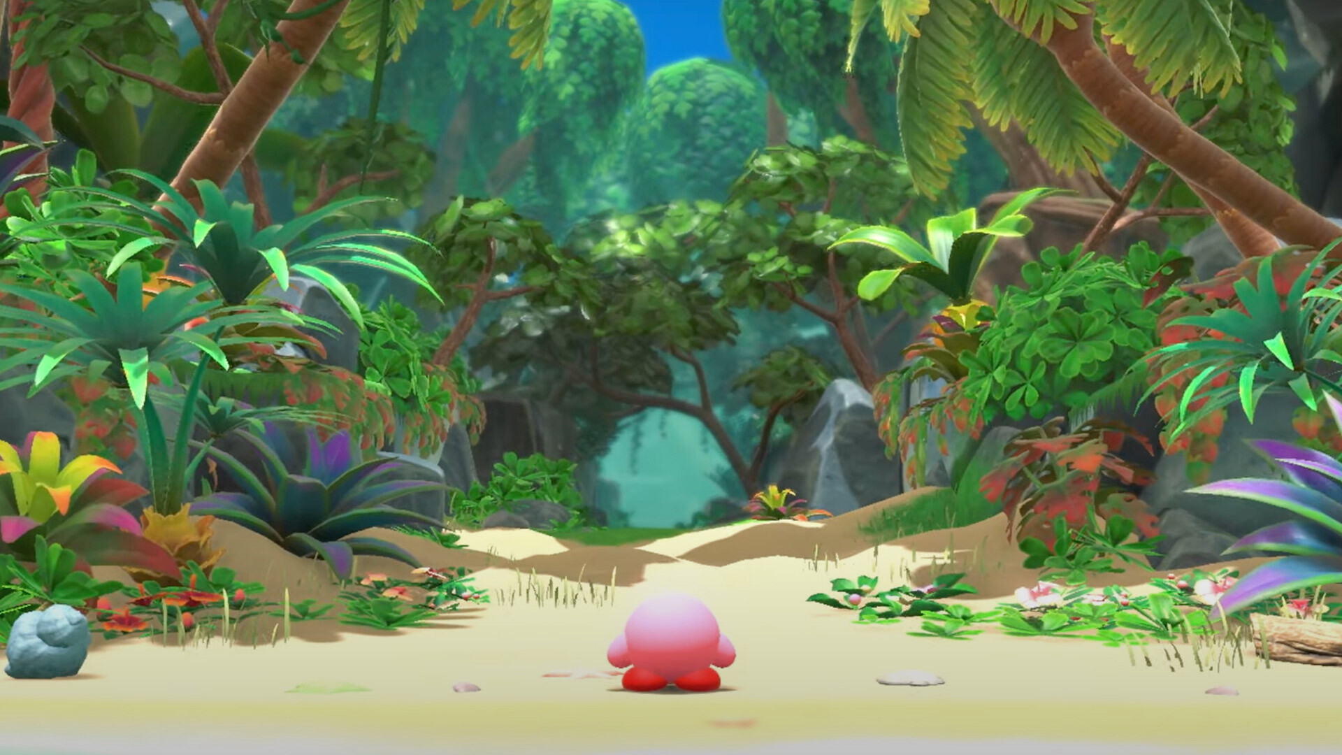 Kirby and the Forgotten Land, Unique twist, Post-apocalyptic platformer, Engaging gameplay, 1920x1080 Full HD Desktop