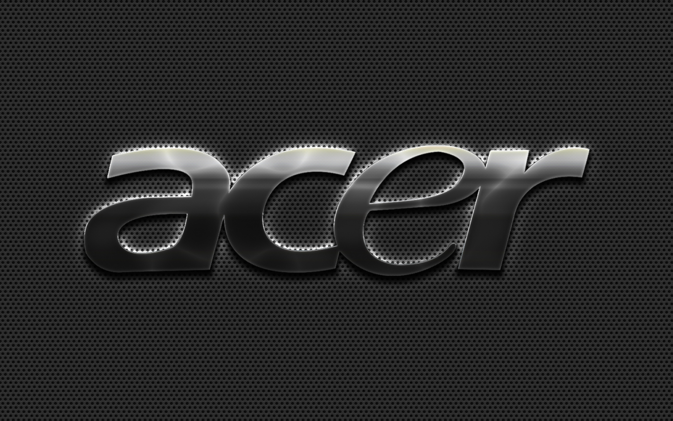 Acer steel logo, Metal mesh background, Acer logo, Acer, 2560x1600 HD Desktop