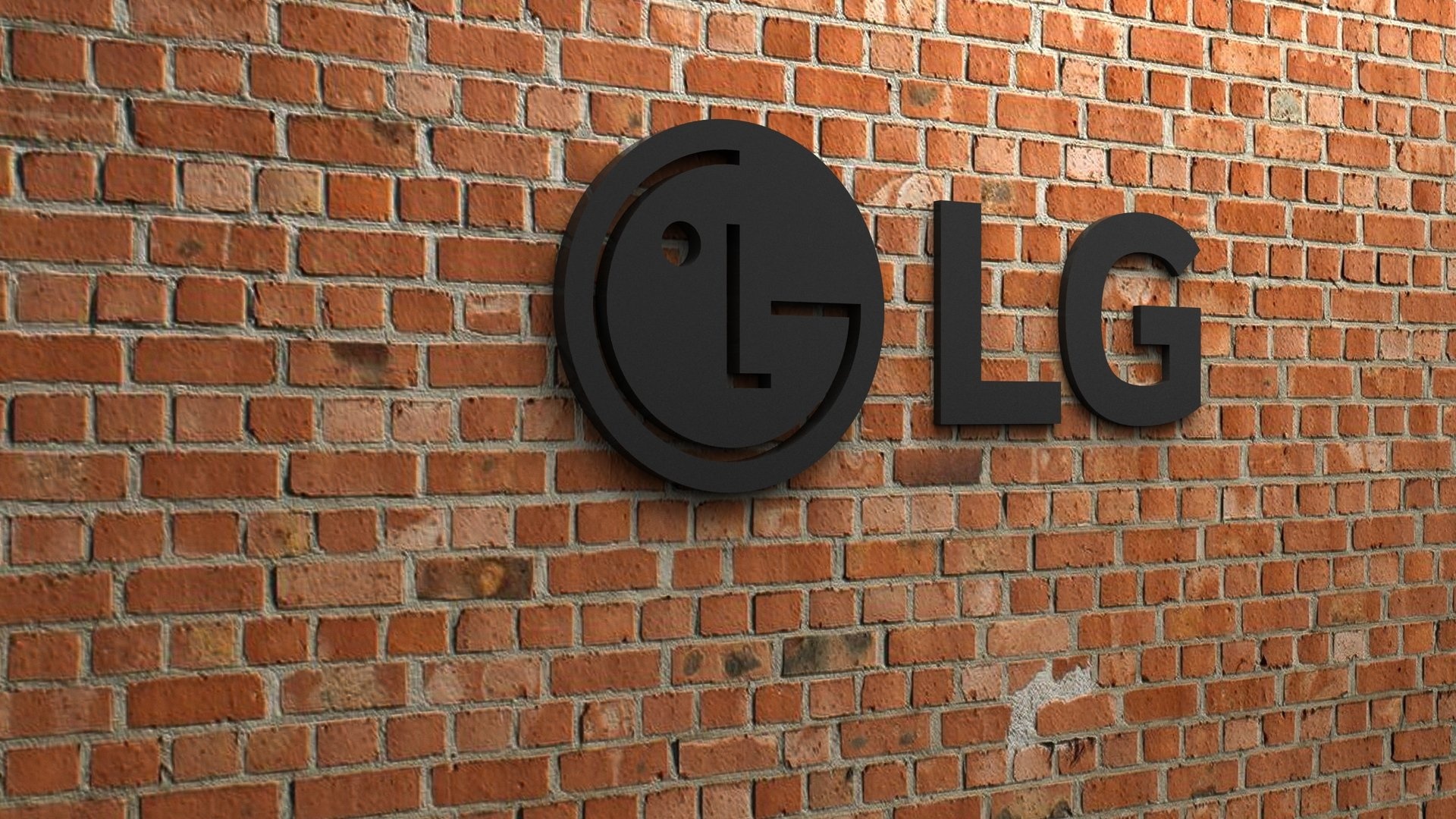 LG, logo design, 3D model, print ready, 1920x1080 Full HD Desktop