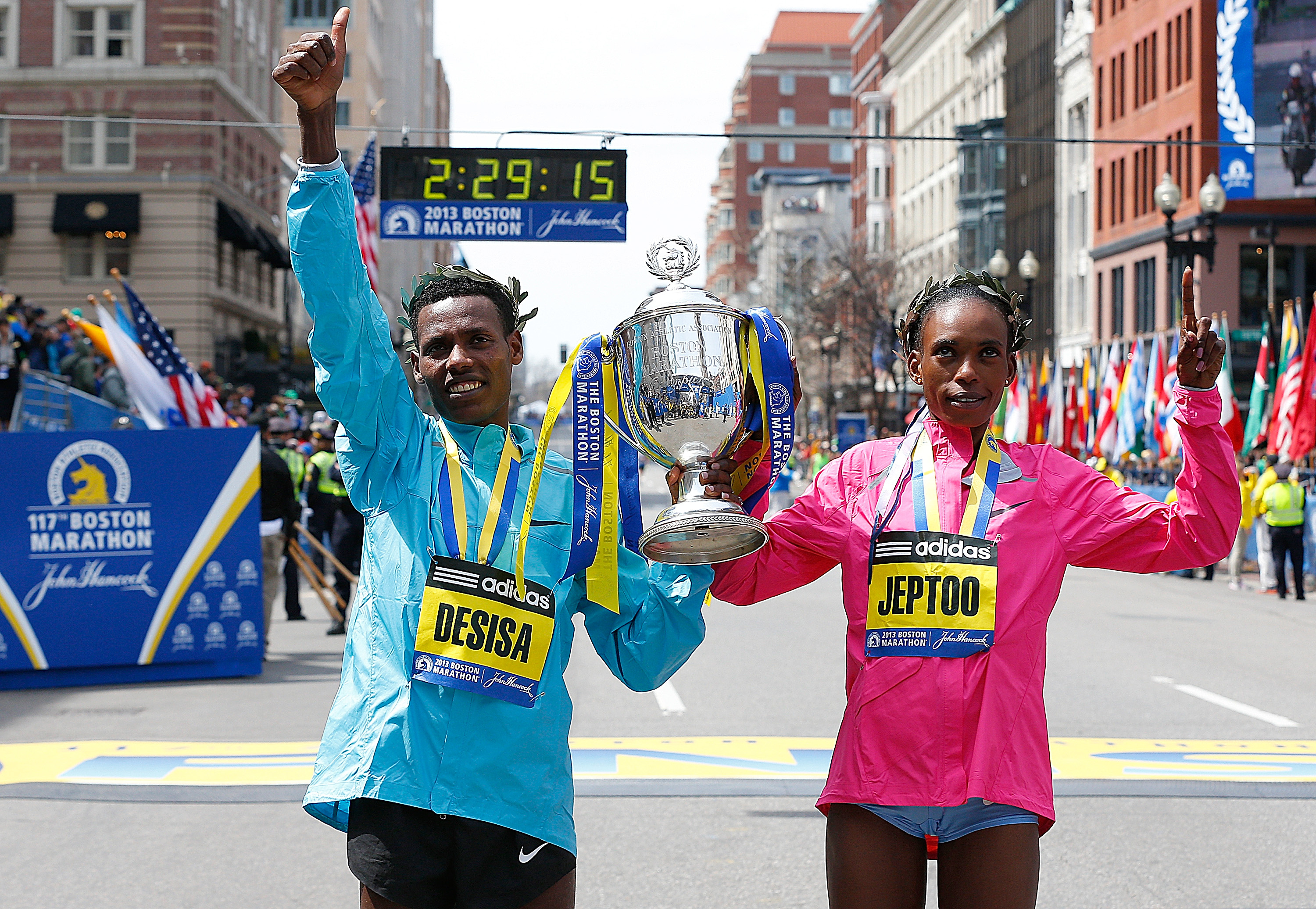 Reigning marathon champions, Return in 2014, The Boston Globe, 3000x2080 HD Desktop