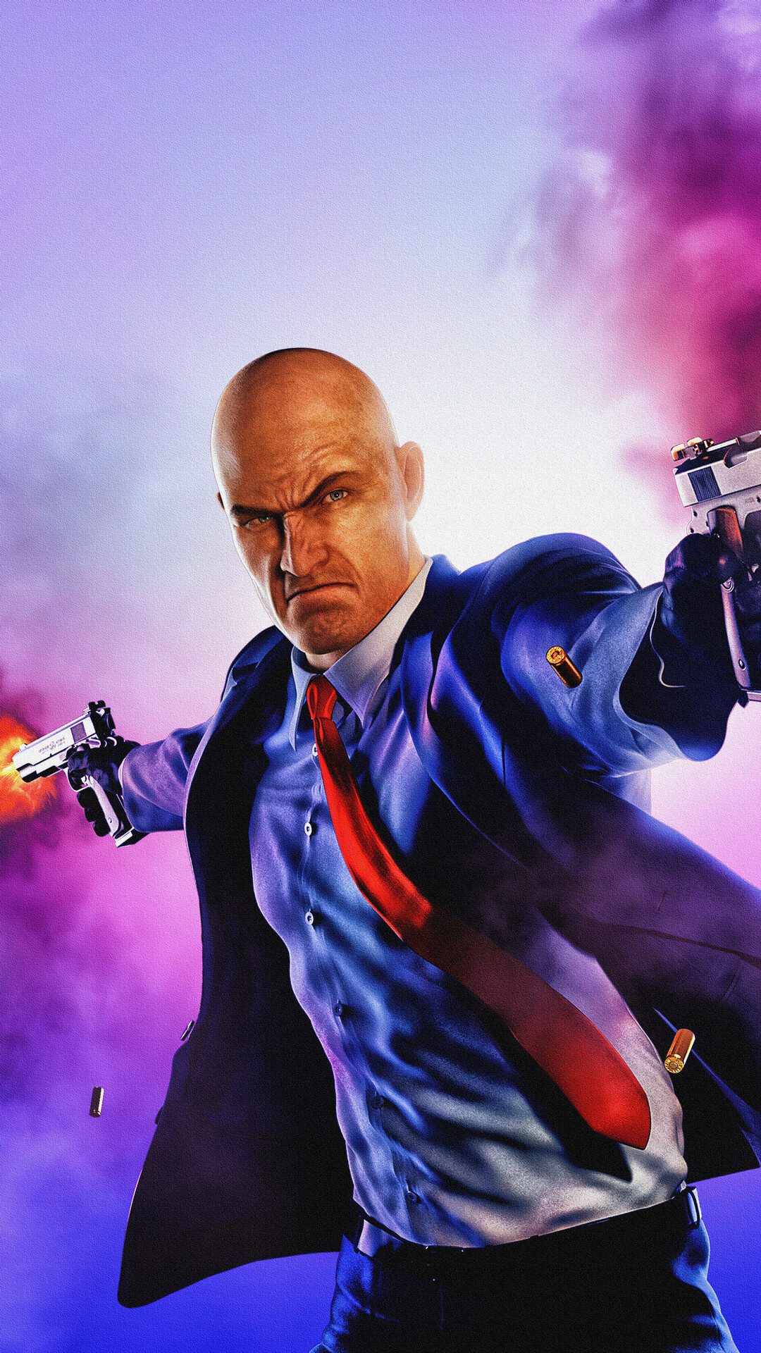 Hitman (Game): The single-player storyline, Follows assassin Agent 47. 1080x1920 Full HD Background.