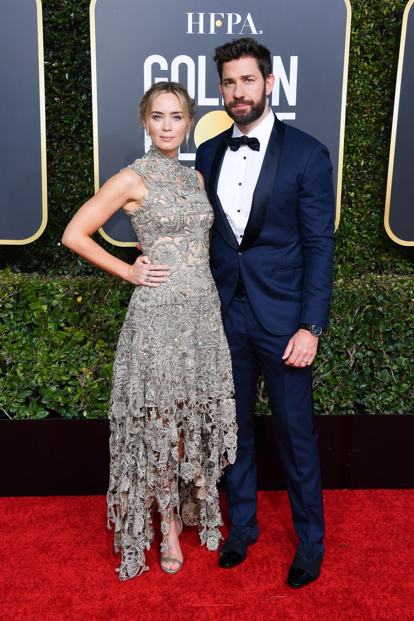Emily Blunt and John Krasinski: The couple's first daughter was born on February 16, 2014. 1440x2160 HD Wallpaper.