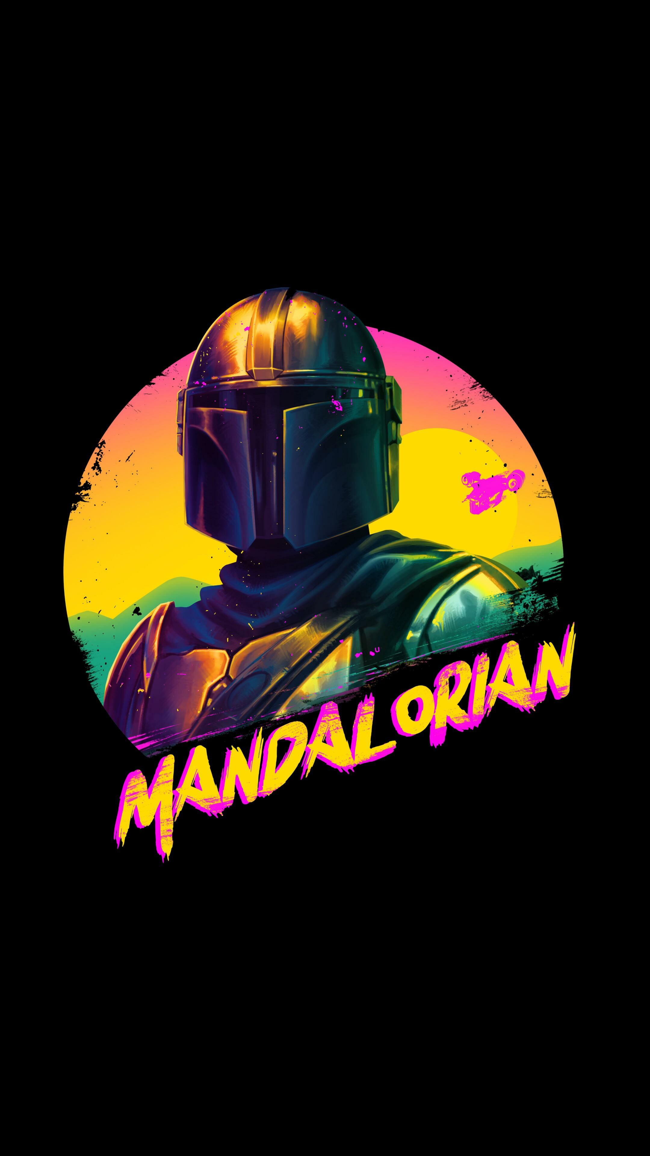 The Mandalorian: A fictional character in the Star Wars franchise, Poster. 2160x3840 4K Wallpaper.
