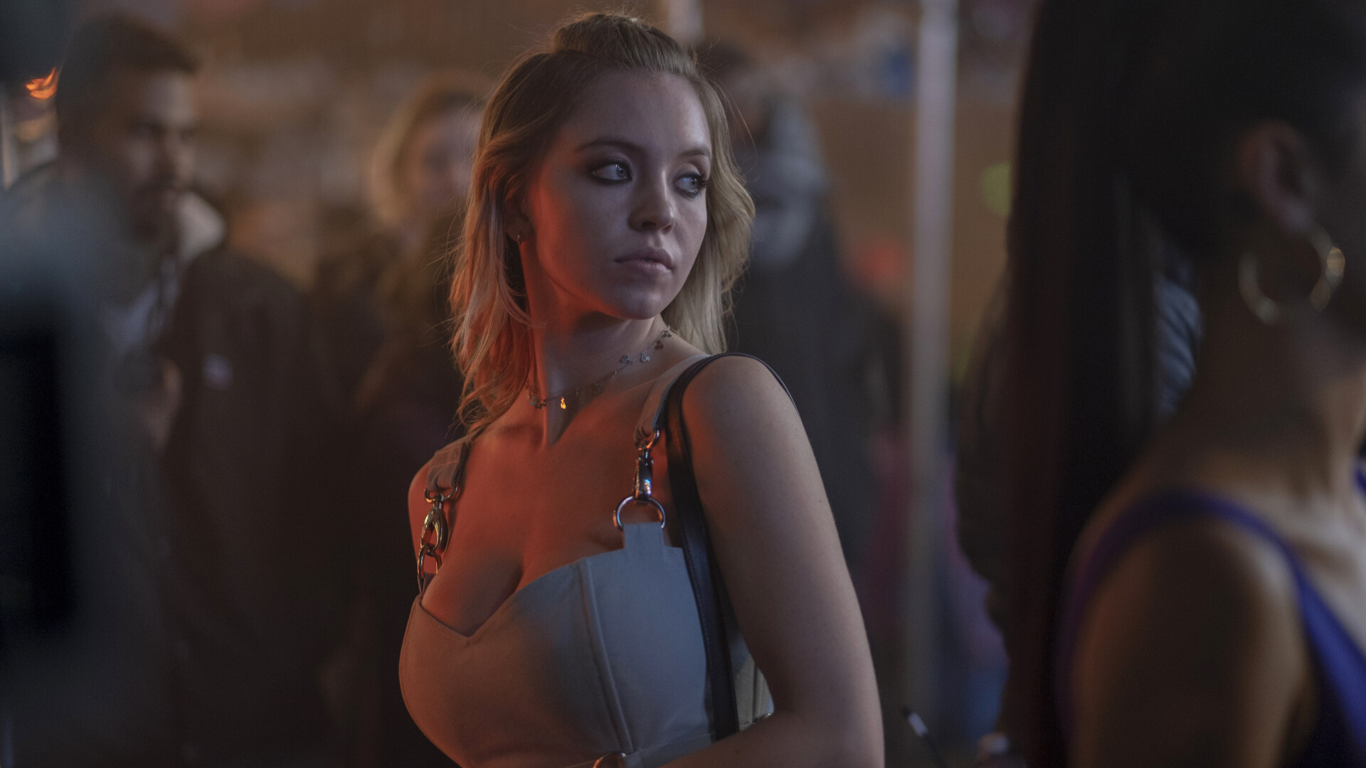 Euphoria (TV Series): Sydney Sweeney, Received two Primetime Emmy Awards nominations in 2022. 1920x1080 Full HD Wallpaper.