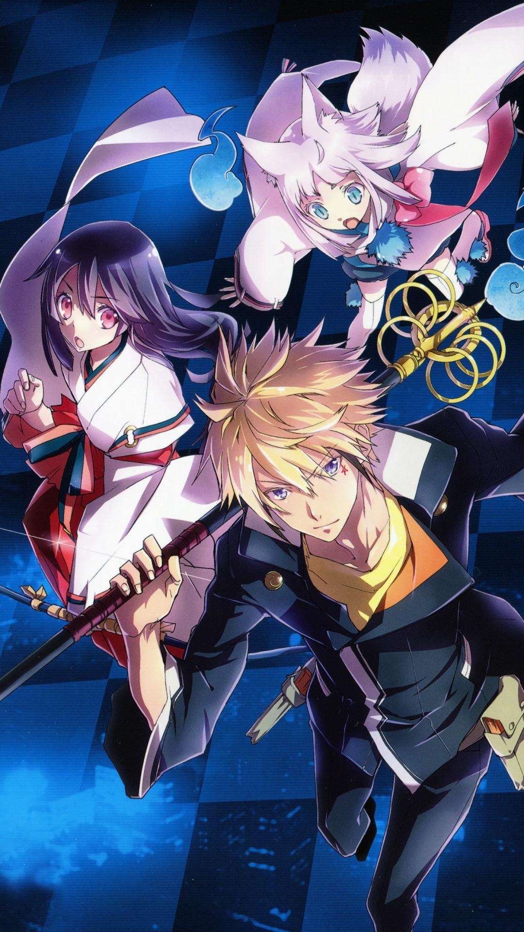 Tokyo Ravens, Anime, Magical powers, Supernatural beings, 1080x1920 Full HD Phone