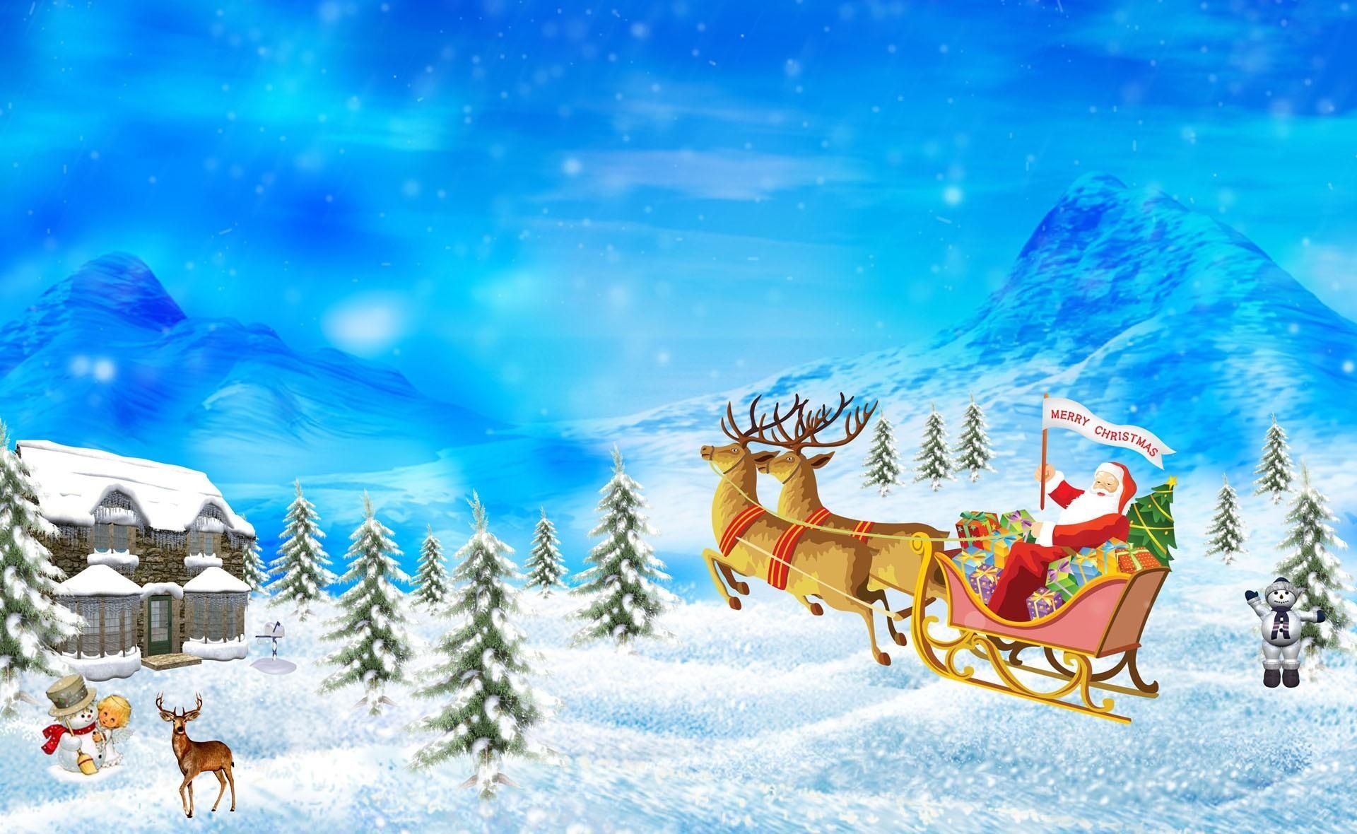 Father Christmas, Holiday downloads, Christmas-themed, Festive wallpapers, 1920x1180 HD Desktop