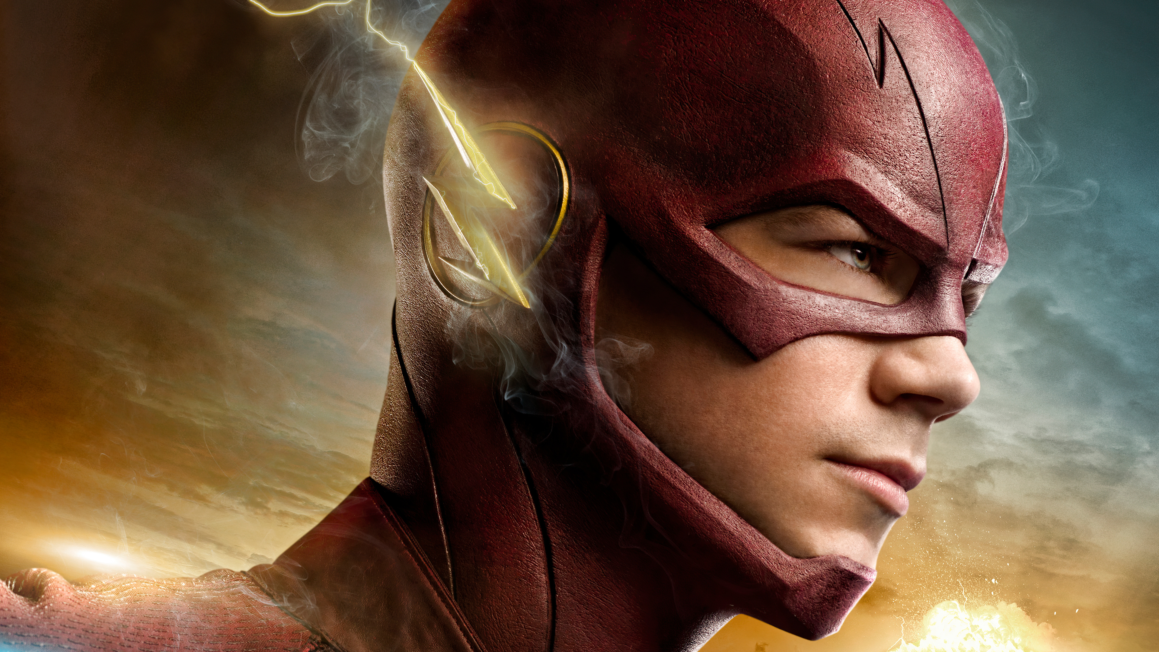 The Flash TV Series, Superhero speedster, Central City, Action-packed, 3840x2160 4K Desktop