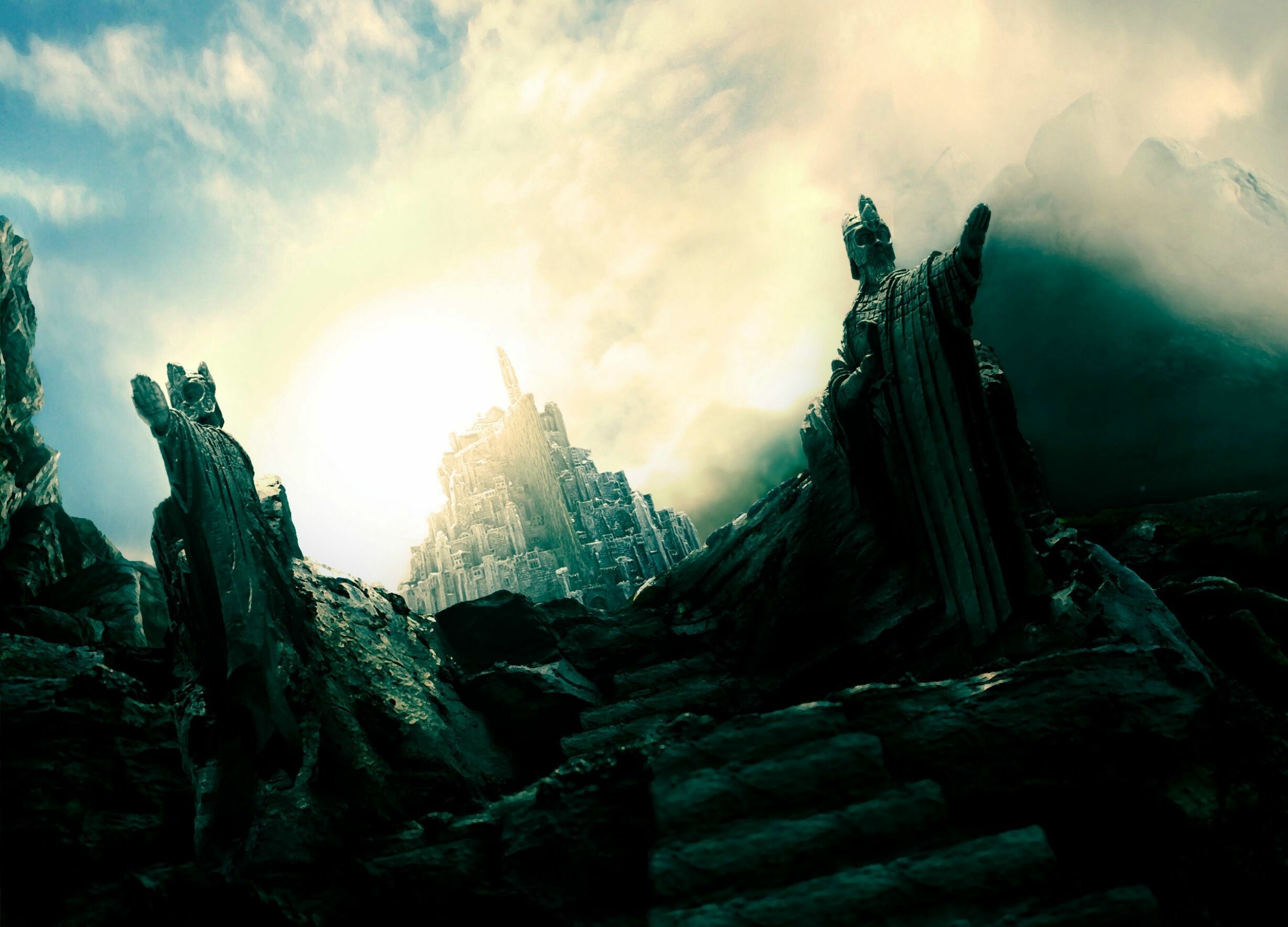 The Lord of the Rings: The story concerns peoples such as Hobbits, Elves, Men, Dwarves, Wizards, and Orcs. 2460x1770 HD Background.
