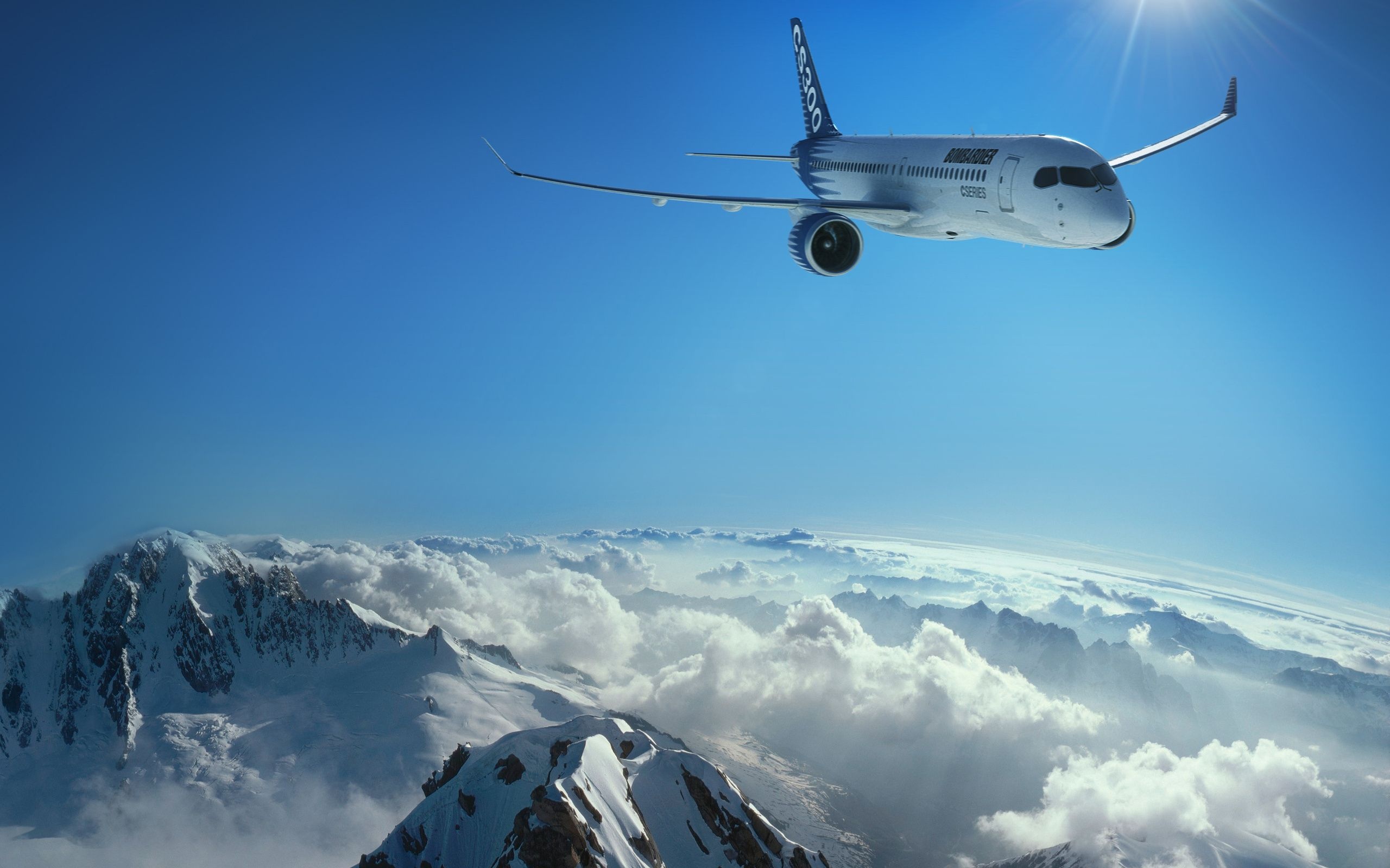 Bombardier CS300, Bombardier wallpapers, Aircraft backgrounds, 2560x1600 HD Desktop