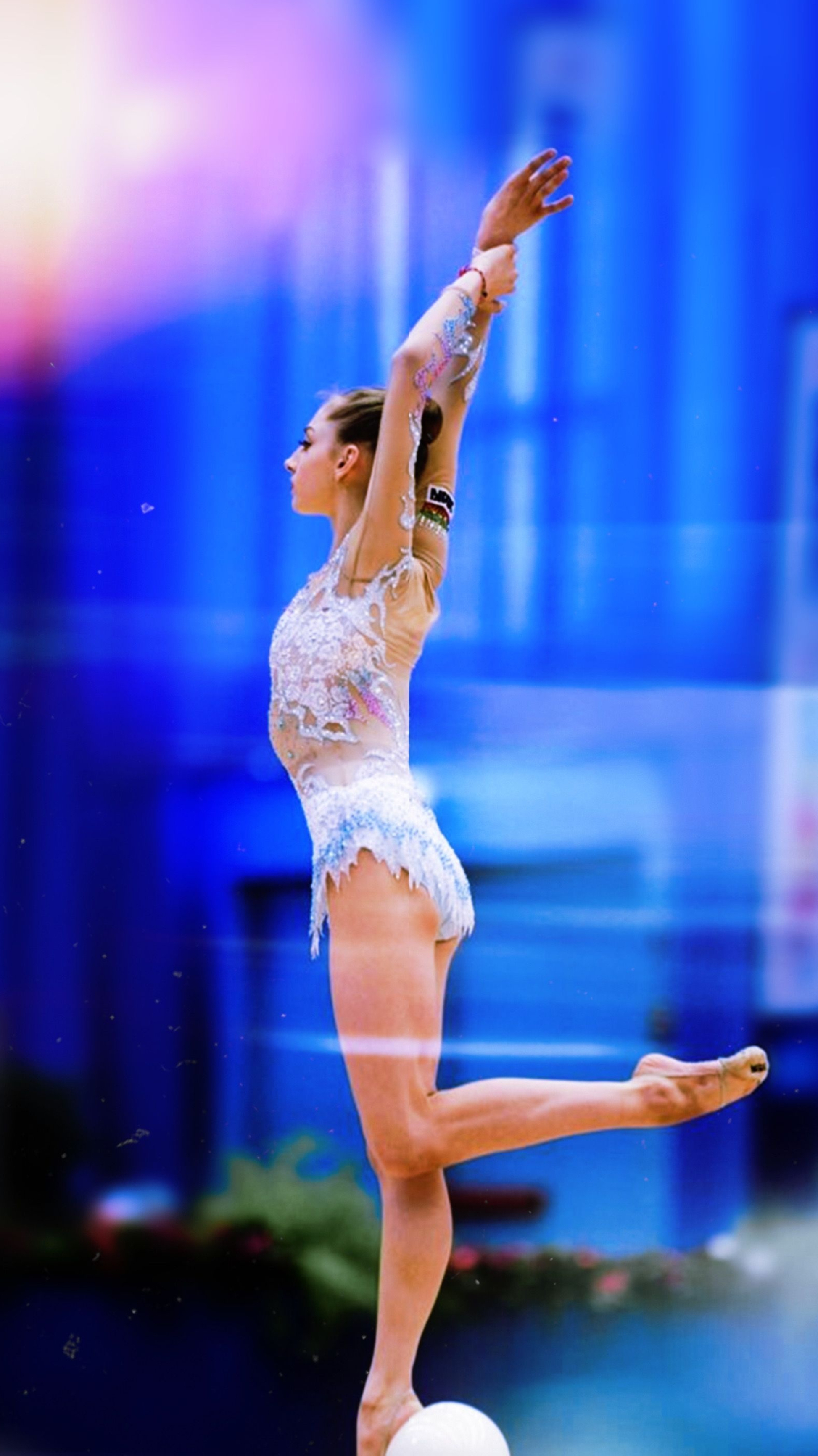 Rhythmic Gymnastics: Boryana Kaleyn, A two-time all-around silver medalist, The 2022 European team Champion. 1950x3470 HD Wallpaper.