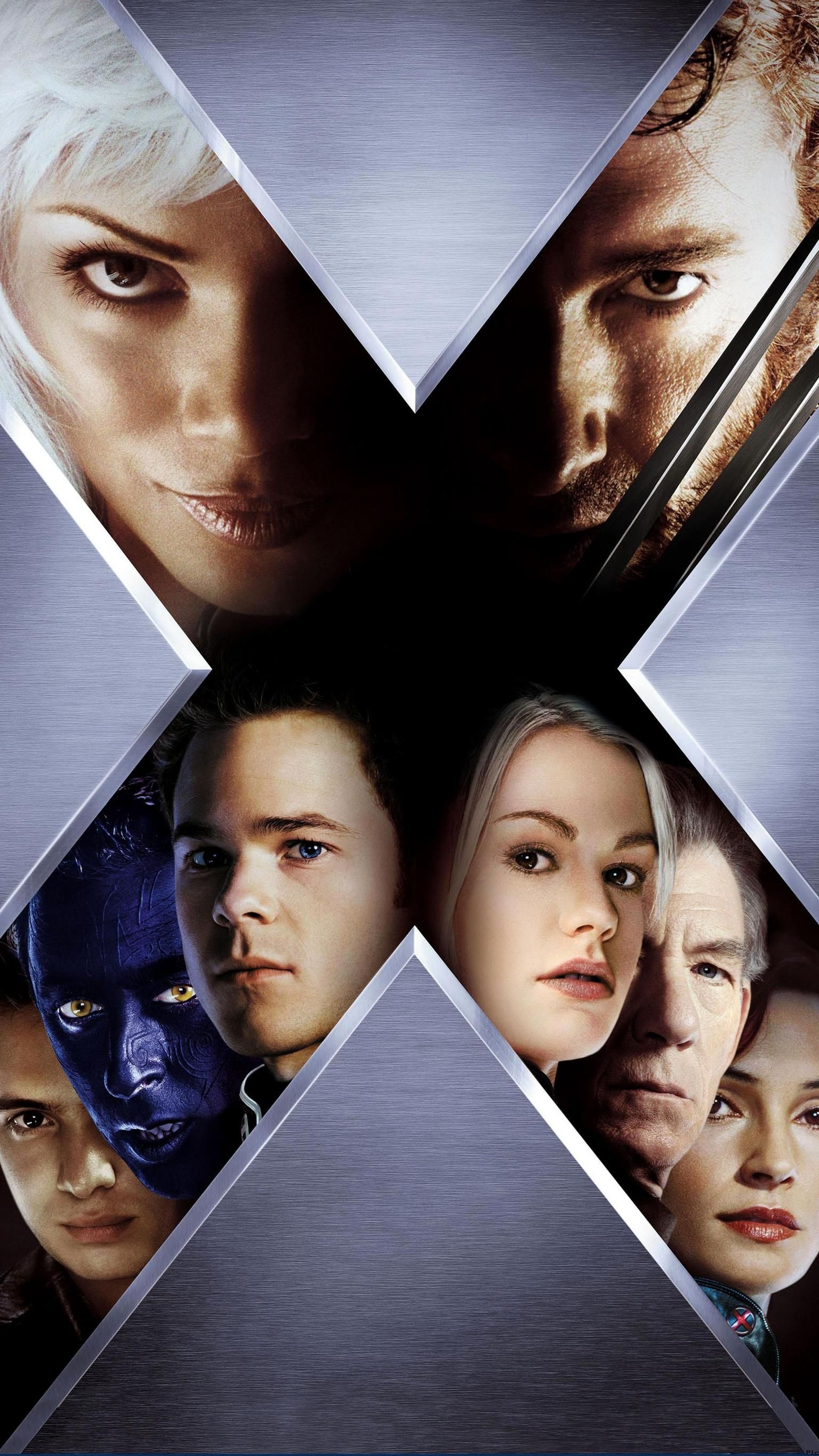 X2 (Movie): A 2003 American superhero film directed by Bryan Singer. 1540x2740 HD Background.