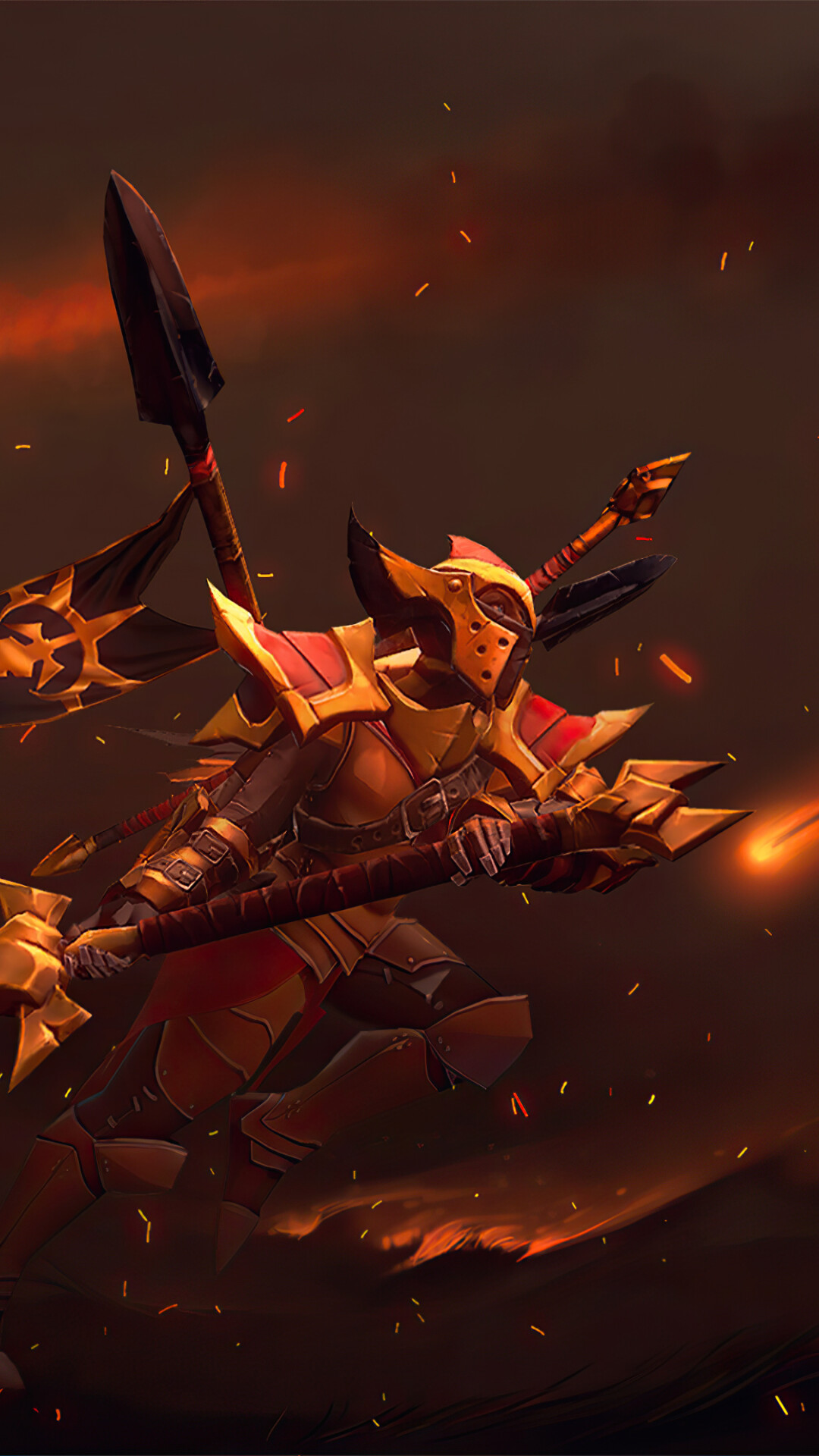 Dota 2: Legion Commander, Increases power with each duel victory. 1080x1920 Full HD Wallpaper.